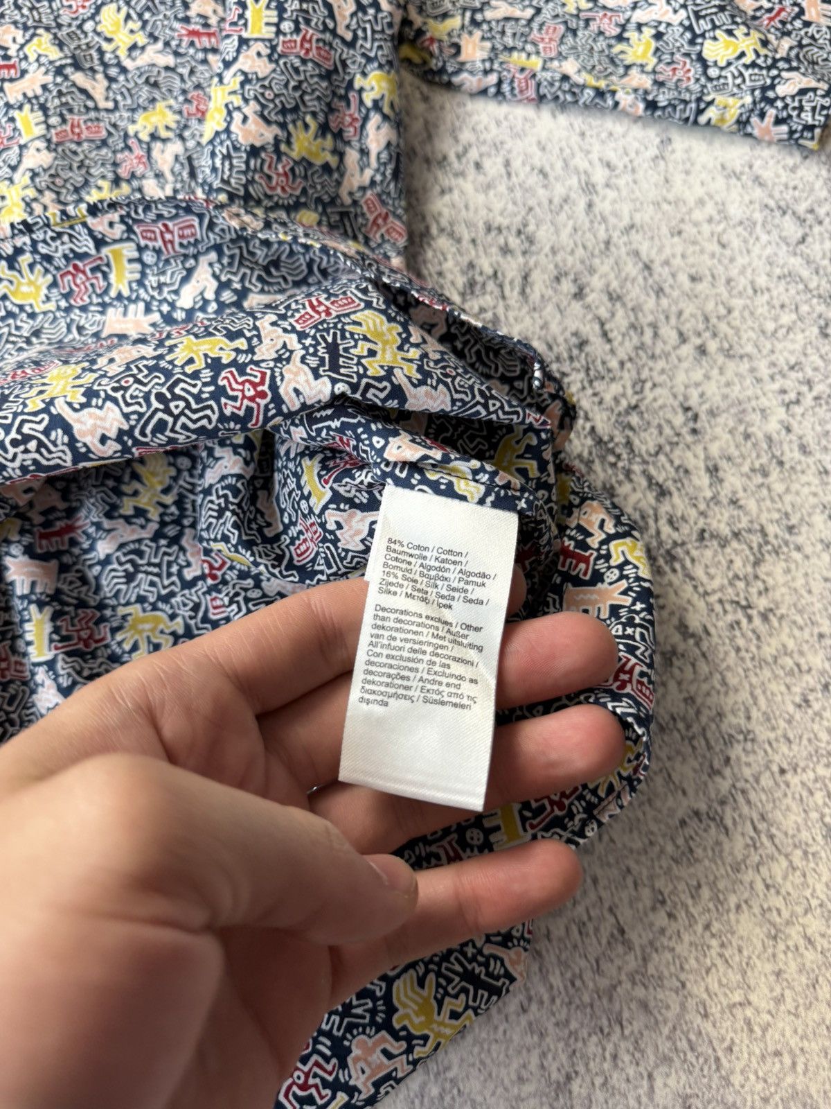 Japanese Brand Lacoste & Keith Haring Monogram Polo Shirt Y2K Size XS / US 0-2 / IT 36-38 - 18 Thumbnail