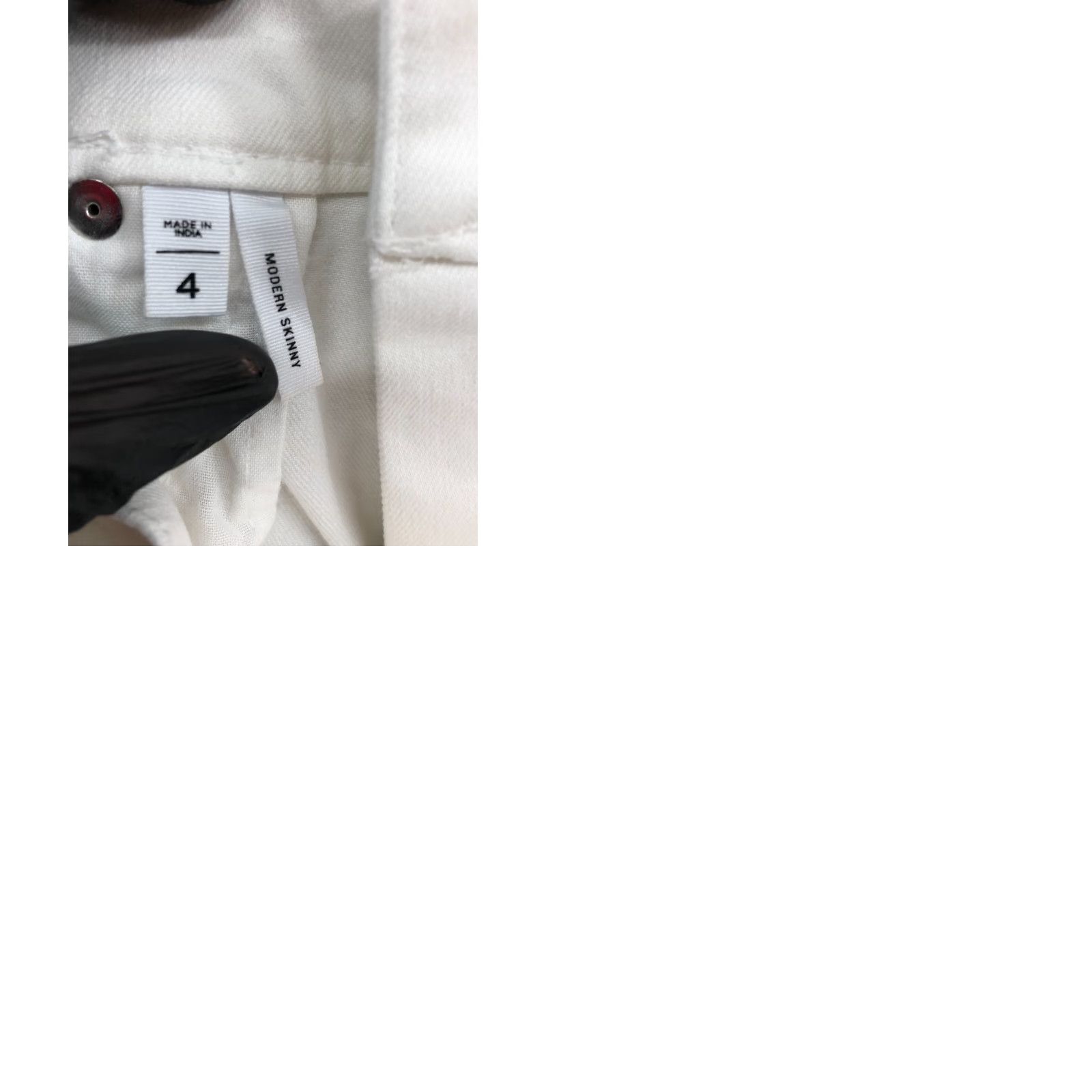 Loft Loft White Skinny Ankle Pants Womens Size 4 Regular Inseam 28 Comfort Pockets Stretch Knit Flat Front Modern Classic 90s? Size 27" / US 4 / IT 40 - 9 Thumbnail