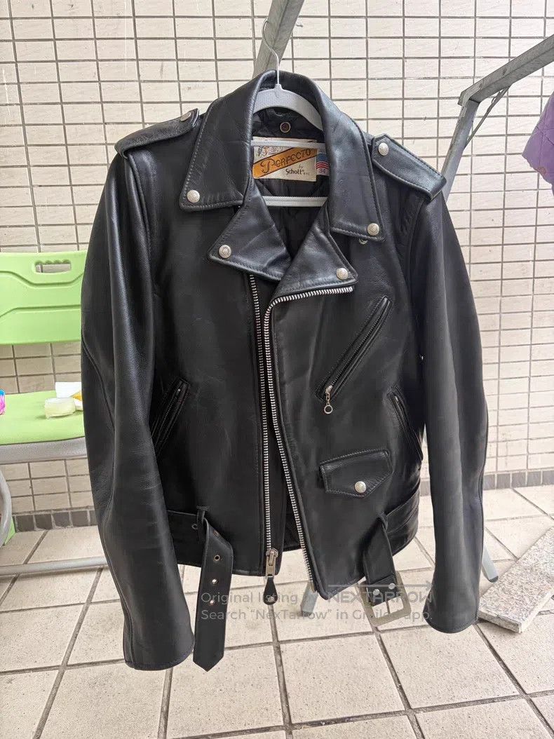Schott Schott Padded leather jacket Size US XXS / EU 40 - 1 Thumbnail