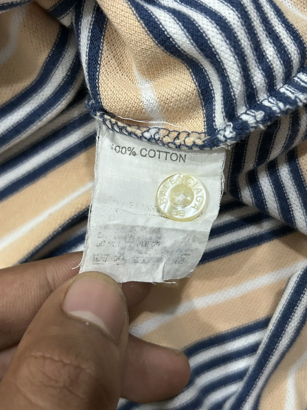 Balenciaga Vintage Balenciaga Stripes Polos Size US M / EU 48-50 / 2 - 6 Thumbnail