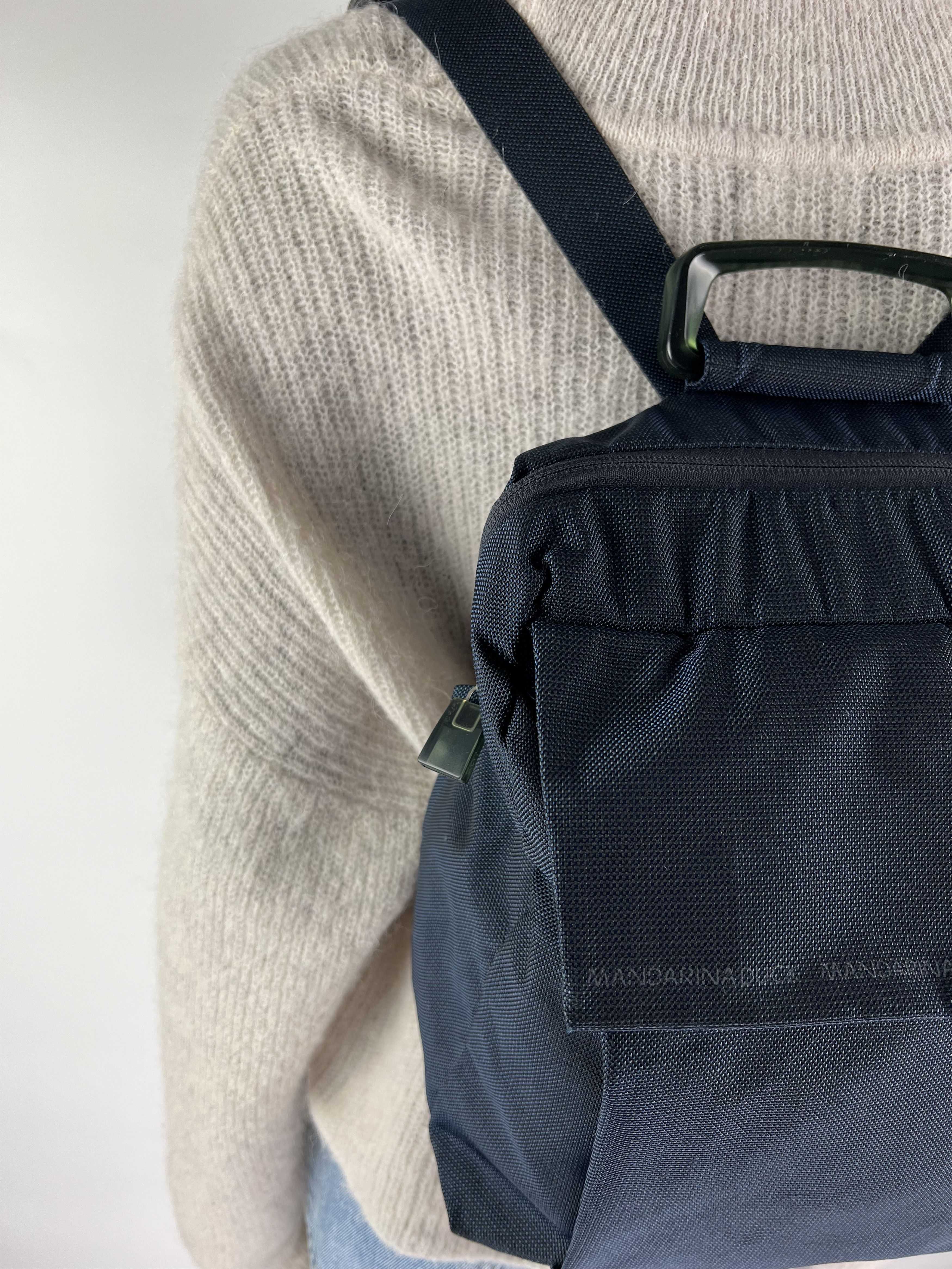 Mandarina Duck Mandarina Duck MD20 Navy Blue Nylon Backpack Size ONE SIZE - 2 Thumbnail