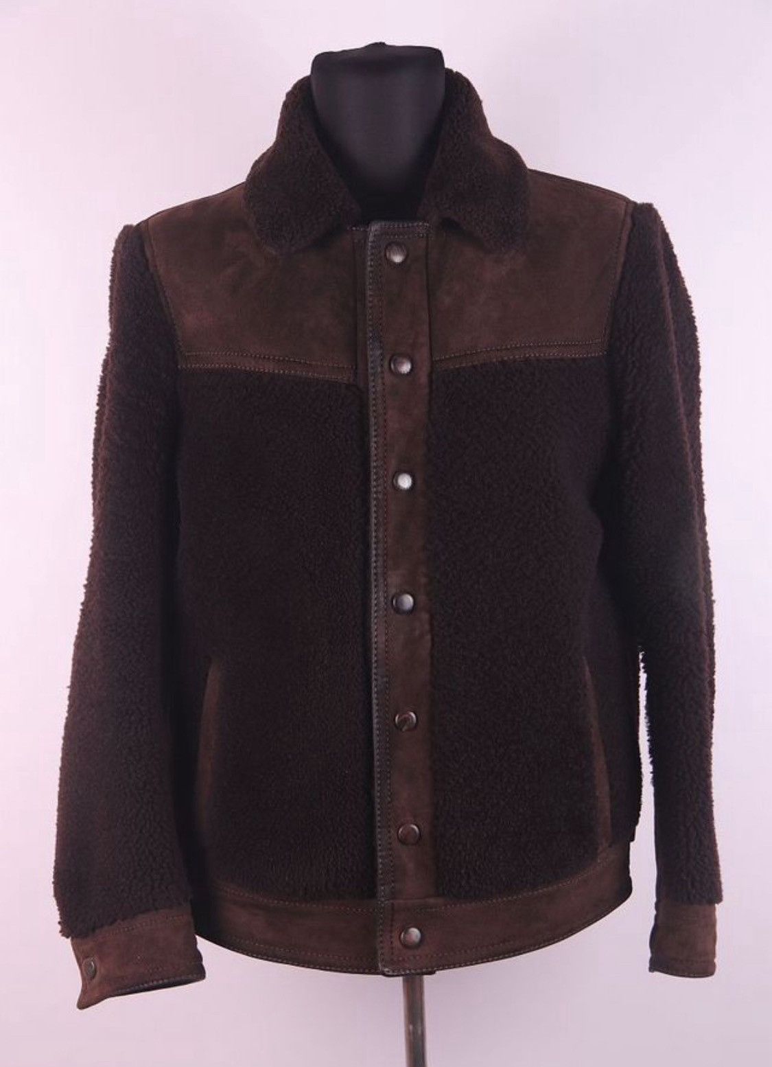Gucci Gucci Fall 2011 Runway Teddy Shearling Leather Jacket Size US L / EU 52-54 / 3 - 3 Thumbnail