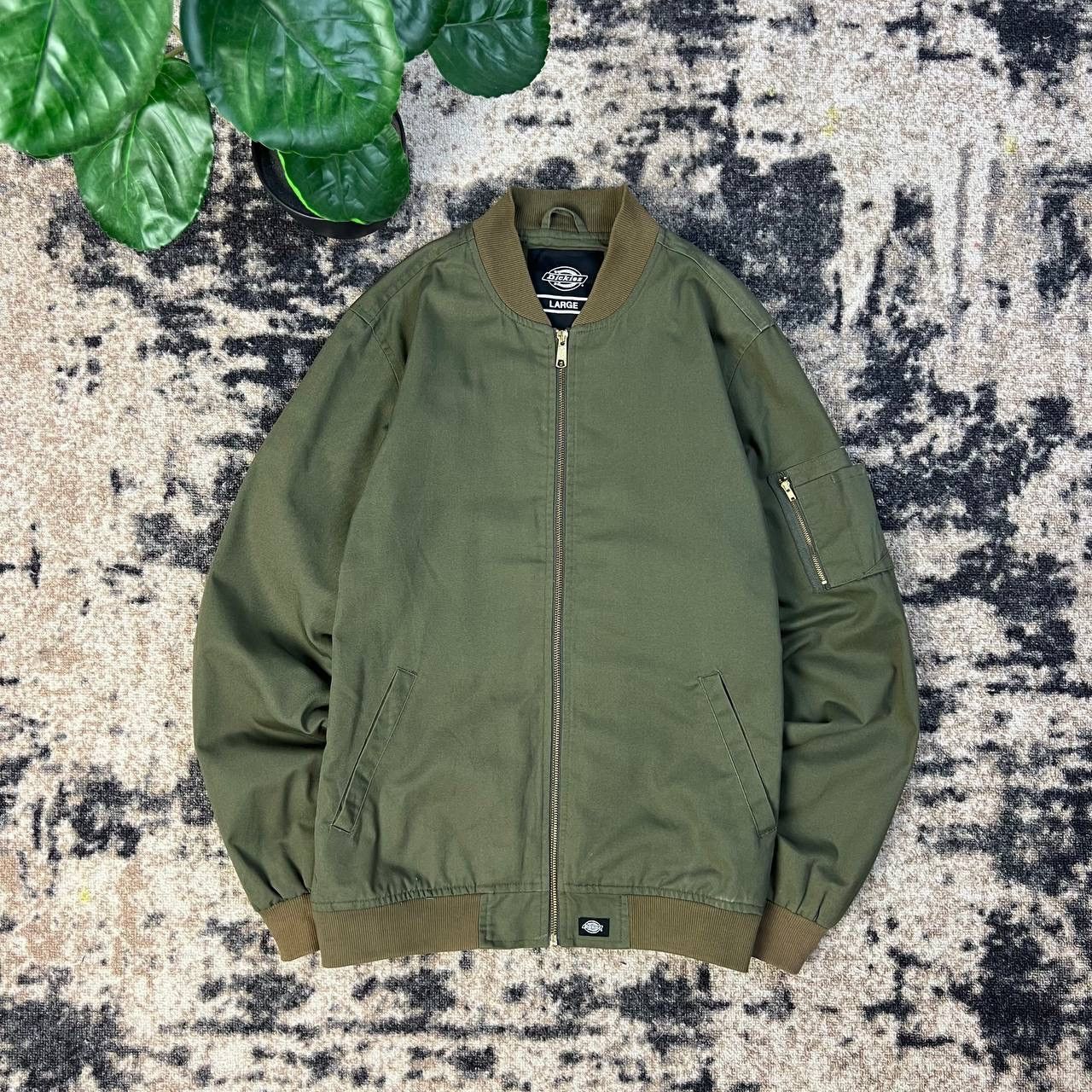 Dickies Dickies Tab Logo Vintage Zip Up Bomber Jacket Size US L / EU 52-54 / 3 - 1 Thumbnail