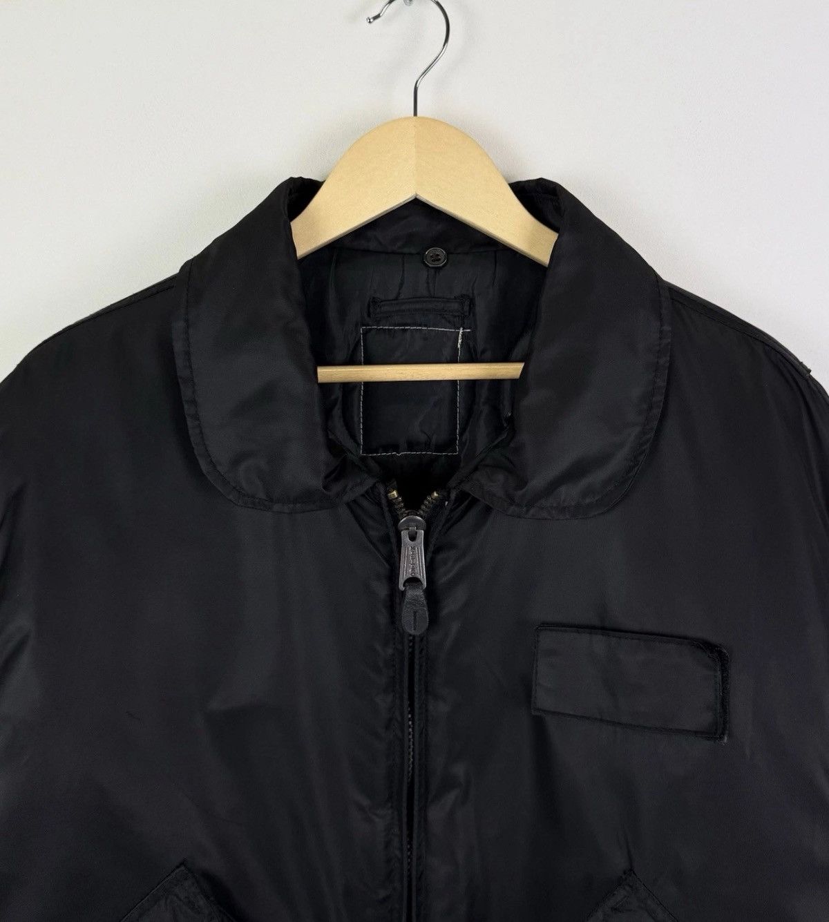 MIL-TEC Mil-Tec SWAT CWU Bomber Jacket Black Full Zip Nylon Military Size US XL / EU 56 / 4 - 2 Thumbnail