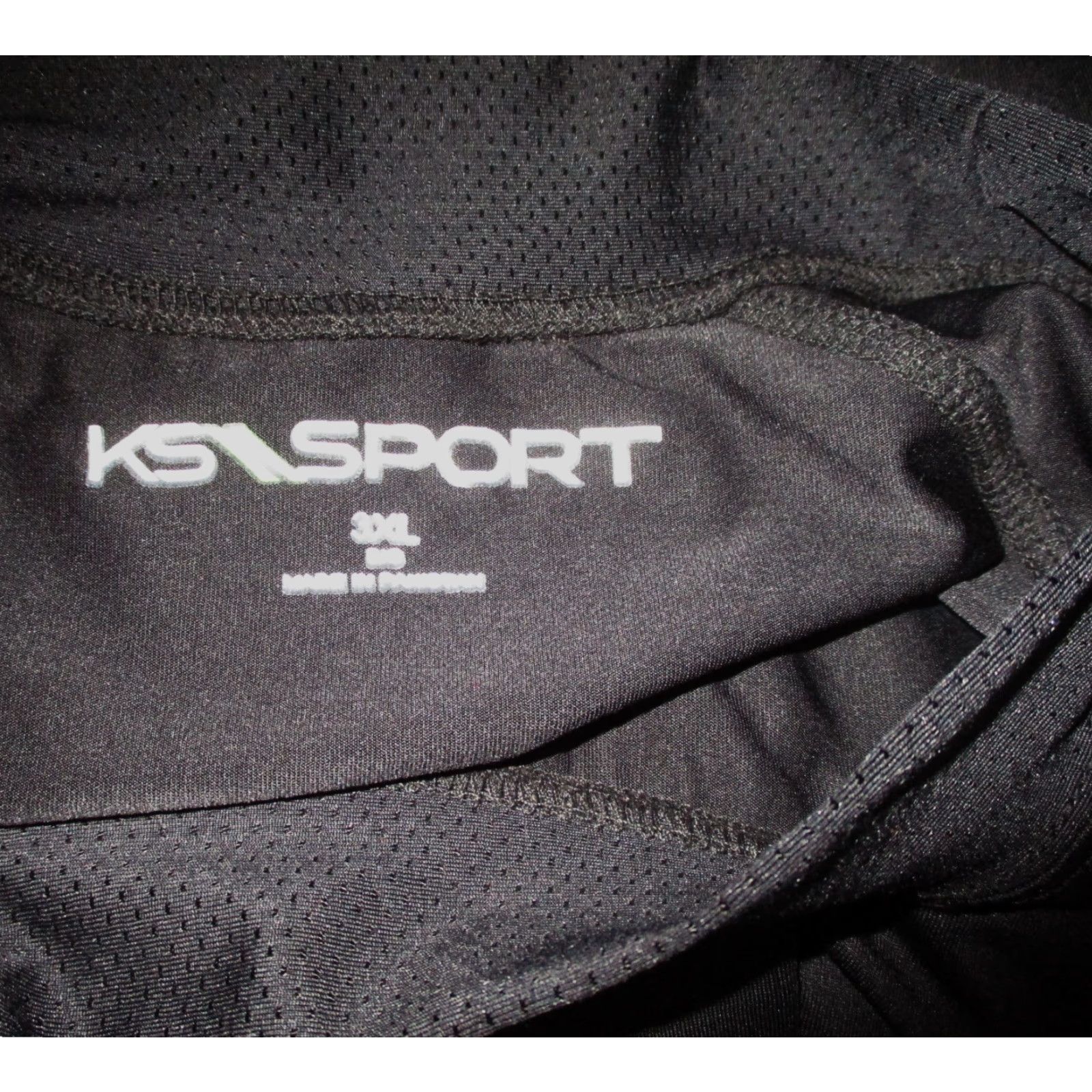 Vintage KS SPORT Black Long Sleeve Mock Neck Top Mens 3XL Compression Jersey Shirt Size US XXL / EU 58 / 5 - 6 Thumbnail