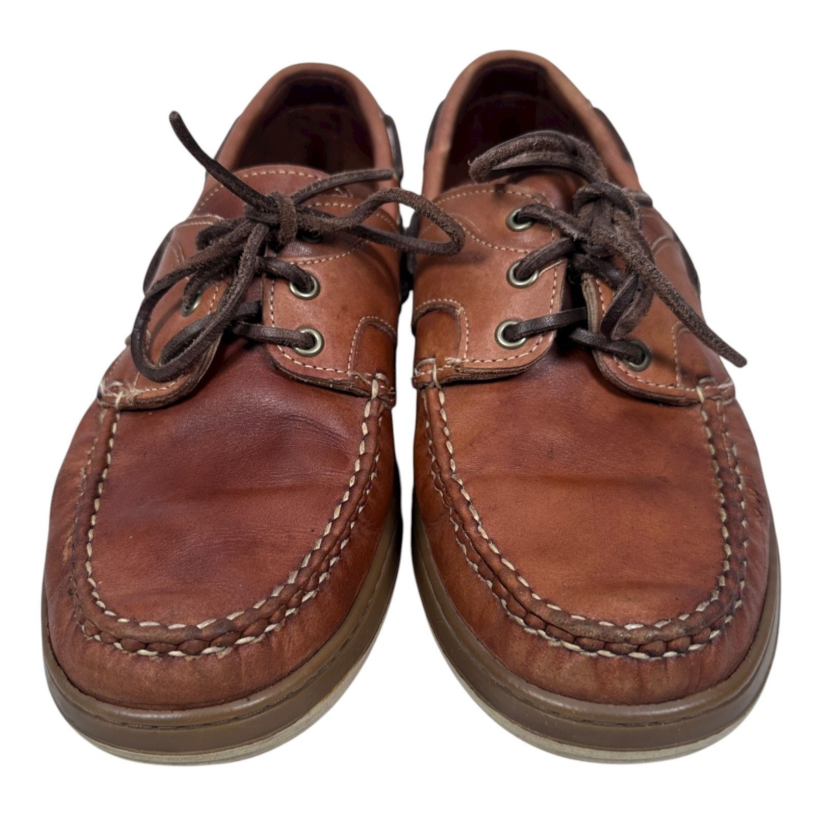 Allen Edmonds Allen Edmonds Eastport Boat Shoes Men US 9 D Brown Loafers Size US 9 / EU 42 - 2 Thumbnail