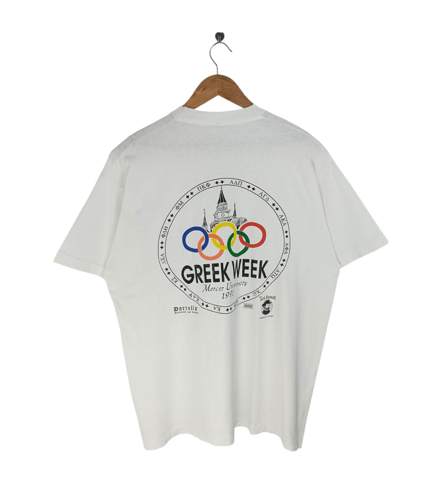 USA Olympics VINTAGE 90'S GREEK WEEK MERCER UNI OLYMPICS CAMPUS VERY RARE Size US XL / EU 56 / 4 - 1 Thumbnail