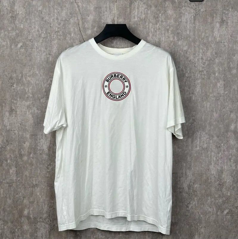 Burberry Burberry Women’s L Beige Cotton T-Shirt Size L / US 10 / IT 46 - 1 Thumbnail