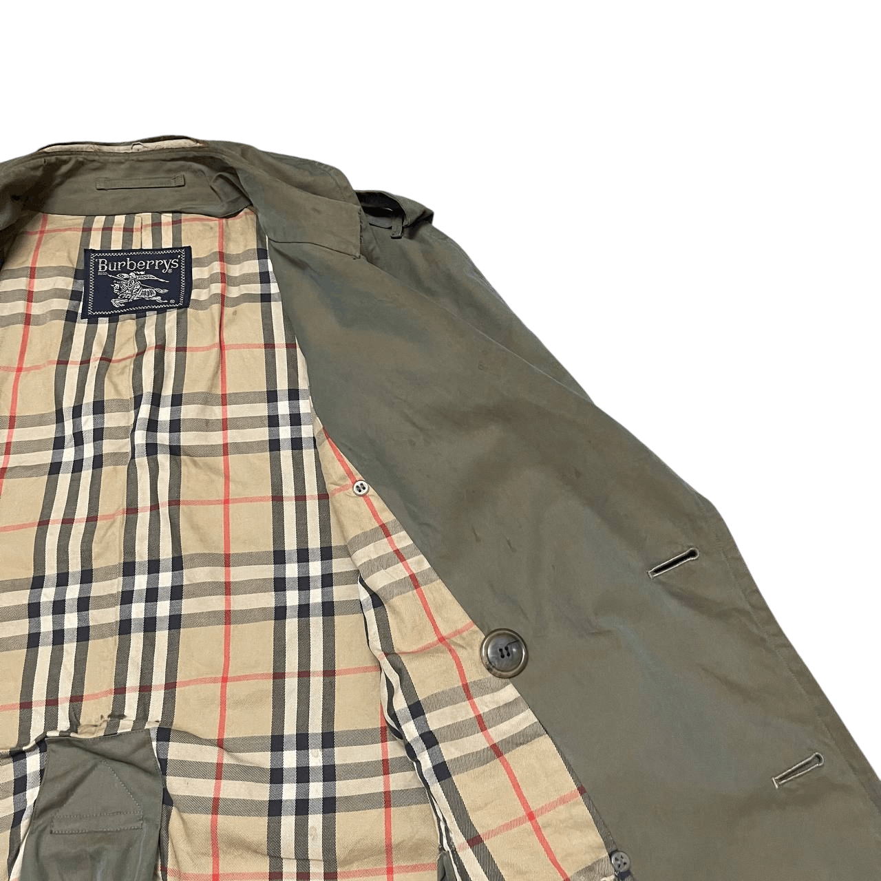 Burberry Vintage Burberry Nova Check Trench Coat Distressed Size US M / EU 48-50 / 2 - 14 Thumbnail