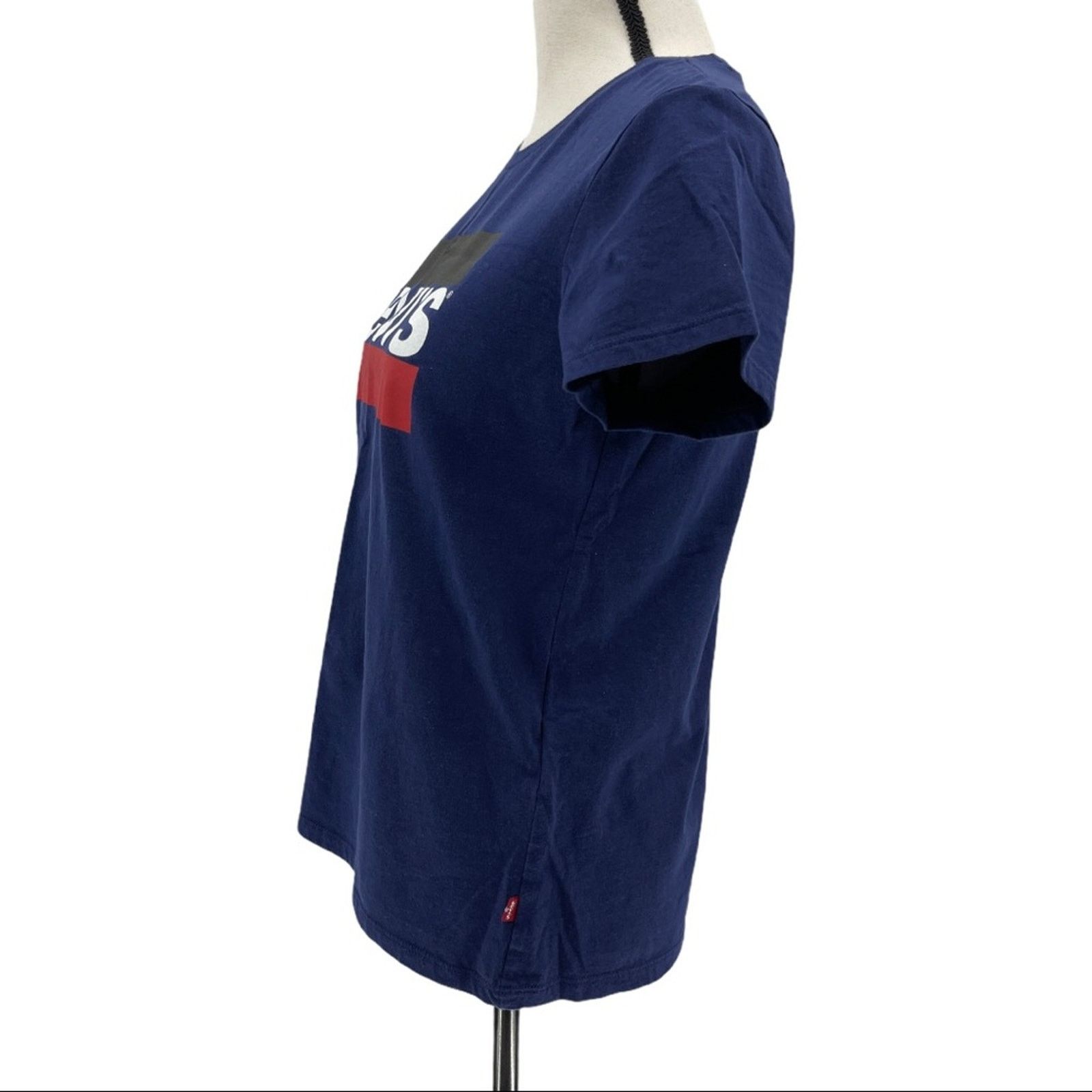 Levi's Levi’s Women's Navy Short Sleeve Graphic Logo T-Shirt Size M Size M / US 6-8 / IT 42-44 - 2 Thumbnail