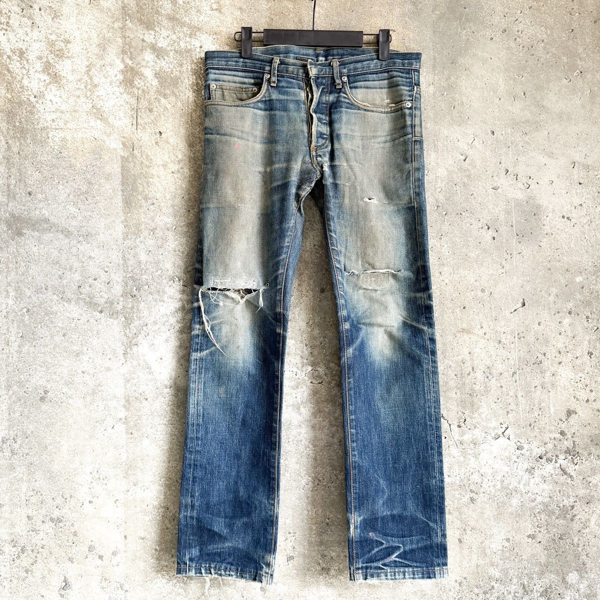 Dior THRASHED MIJ Raw Indigo Denim By Hedi Slimane