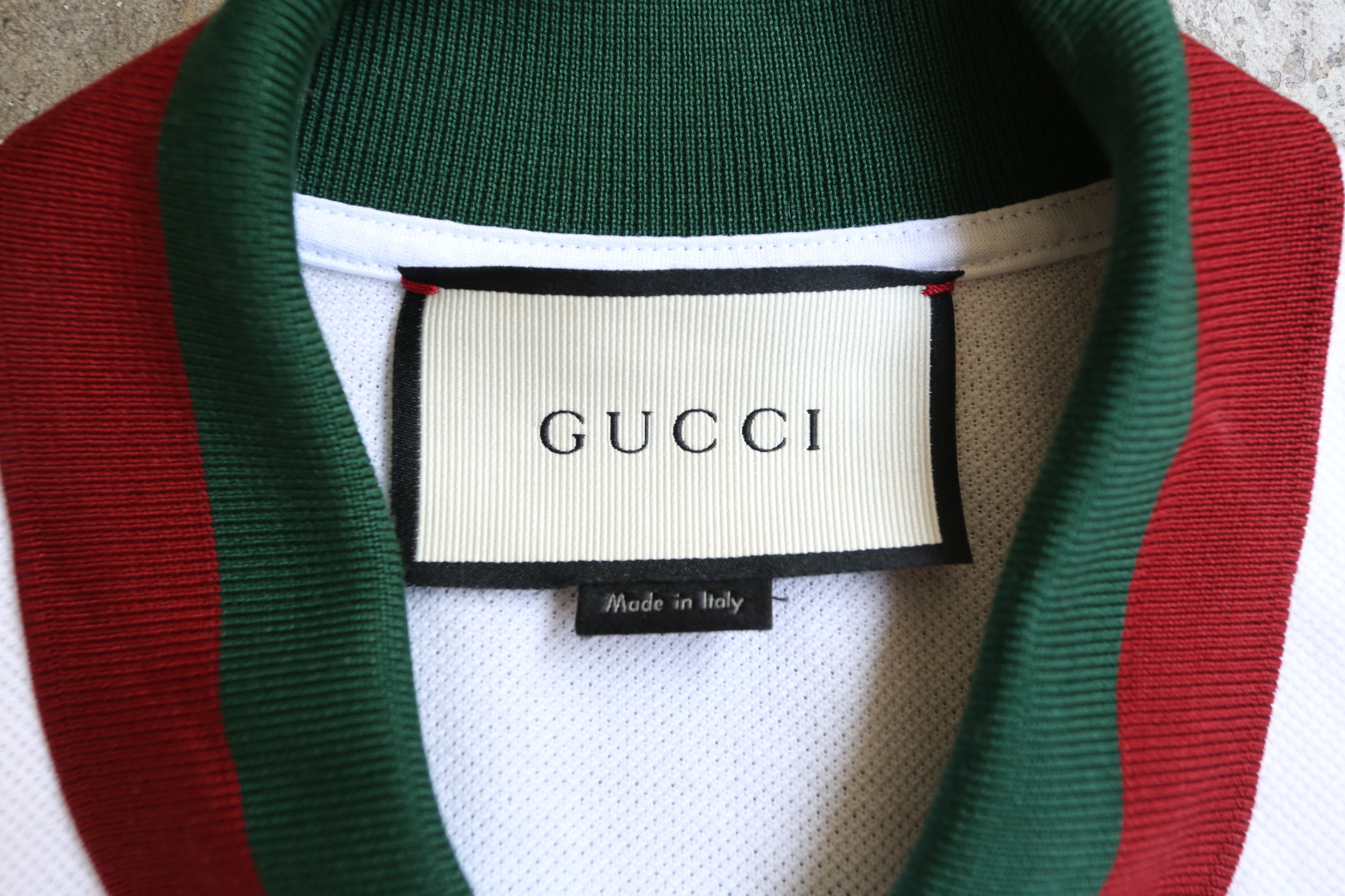 Gucci Gucci - 2021 - Web Collar Polo Size US L / EU 52-54 / 3 - 6 Thumbnail
