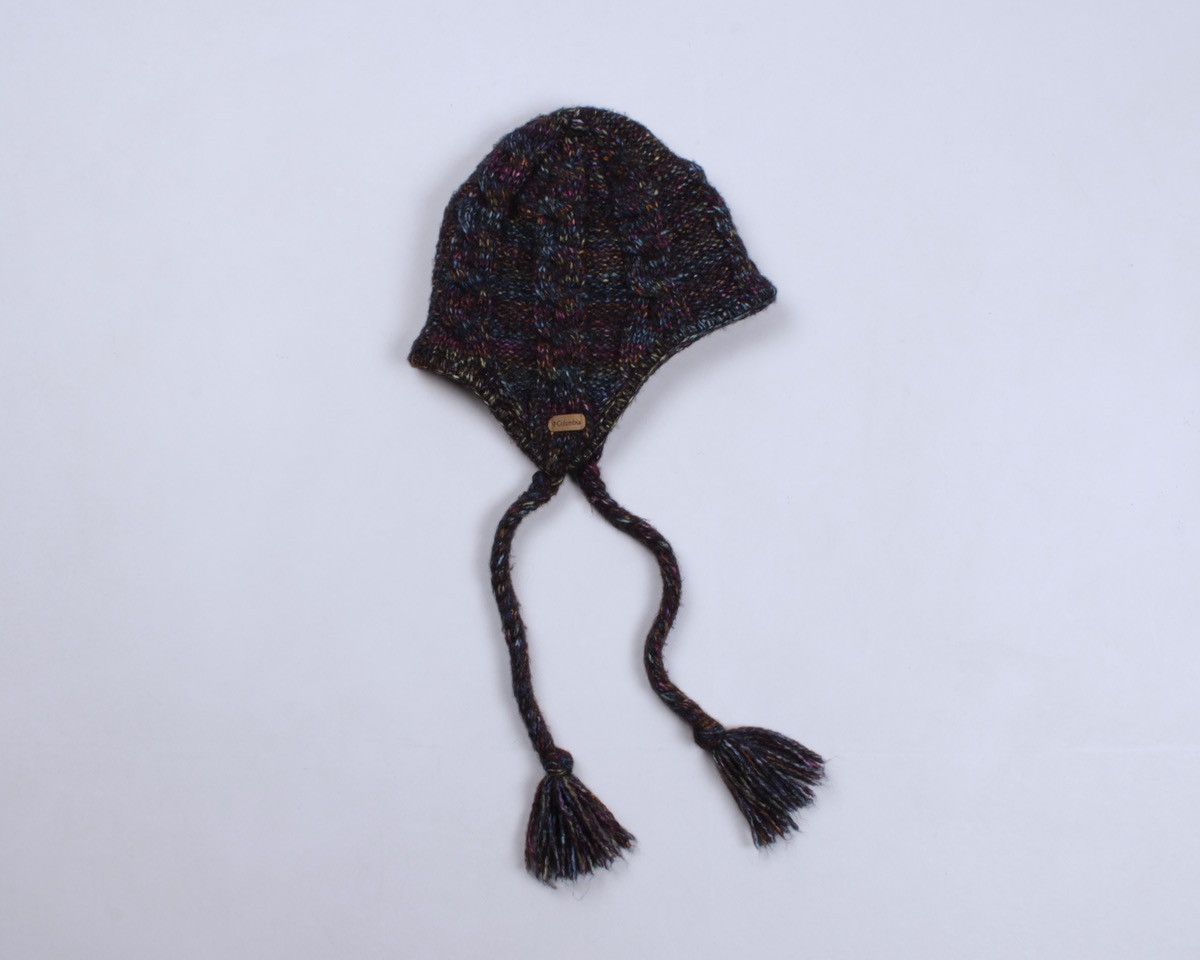 Columbia COLUMBIA Tassel Beanie Hat Knit Fleece Polyeste Acrylic Wool Size ONE SIZE - 6 Thumbnail