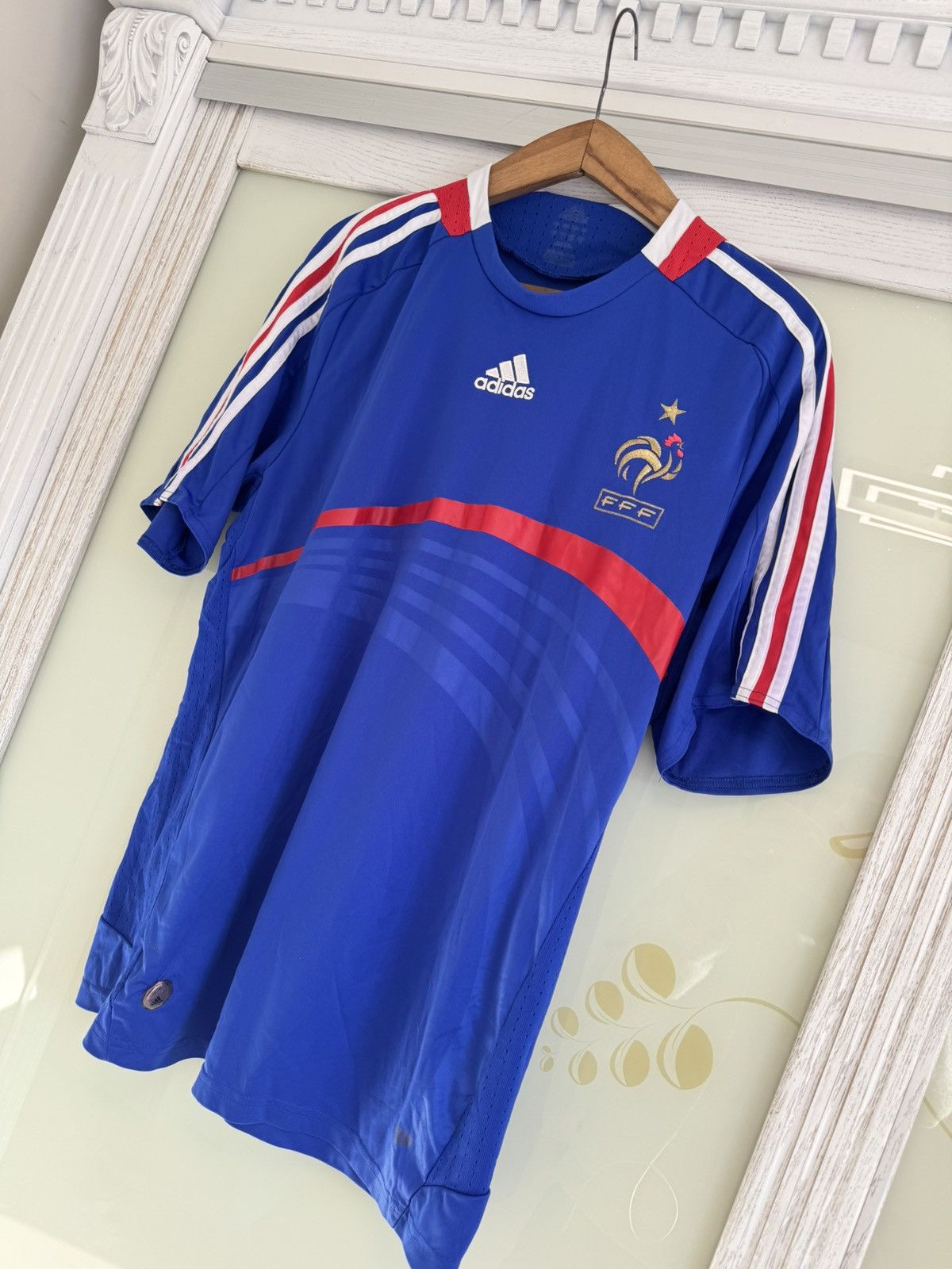 Adidas Vintage France 2008-2009 Home Soccer Jersey Football Shirt Size US L / EU 52-54 / 3 - 3 Thumbnail
