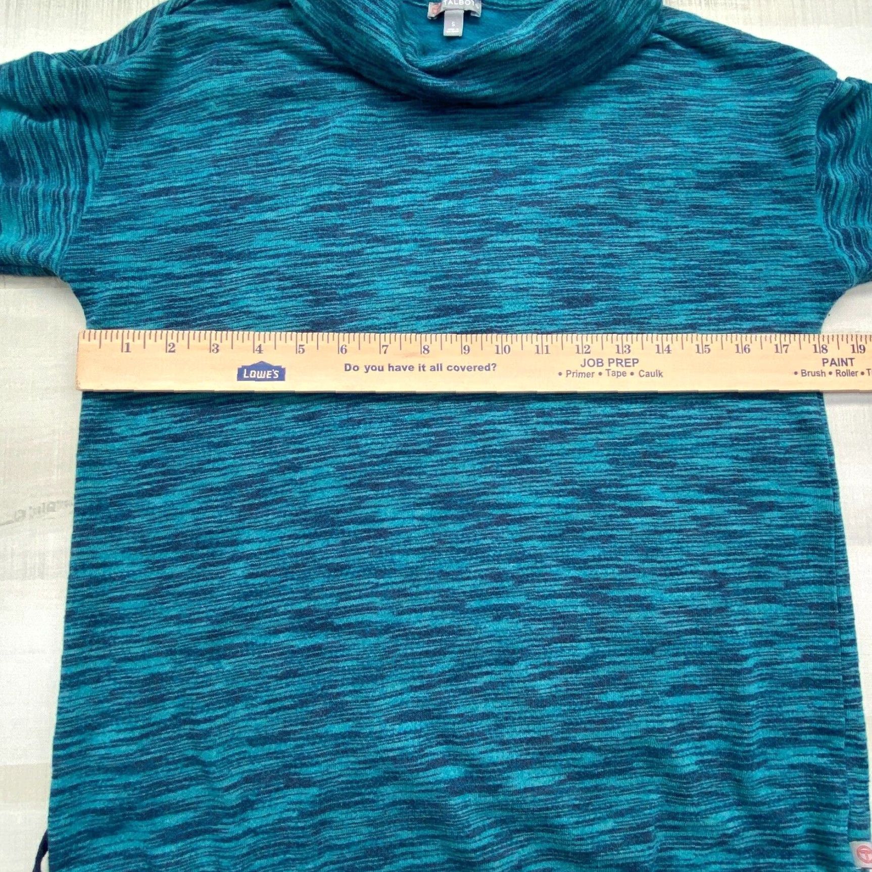 Talbots Talbots Womens Small Blue Funnel Neck Sweatshirt Soft Size S / US 4 / IT 40 - 7 Thumbnail