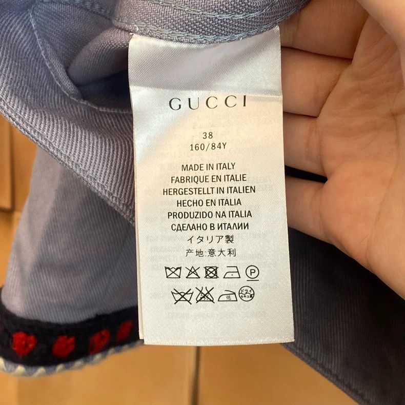 Gucci Gucci Xiu's smog blue embroidered lace small fragrance jack Size XS / US 0-2 / IT 36-38 - 4 Thumbnail