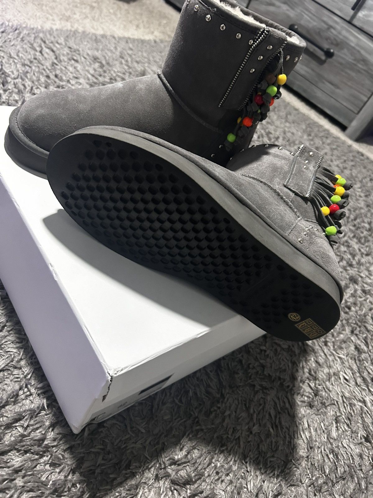 Other BAZO 1199 “Surfer Beaded Boots (Warm Grey)” | Grailed