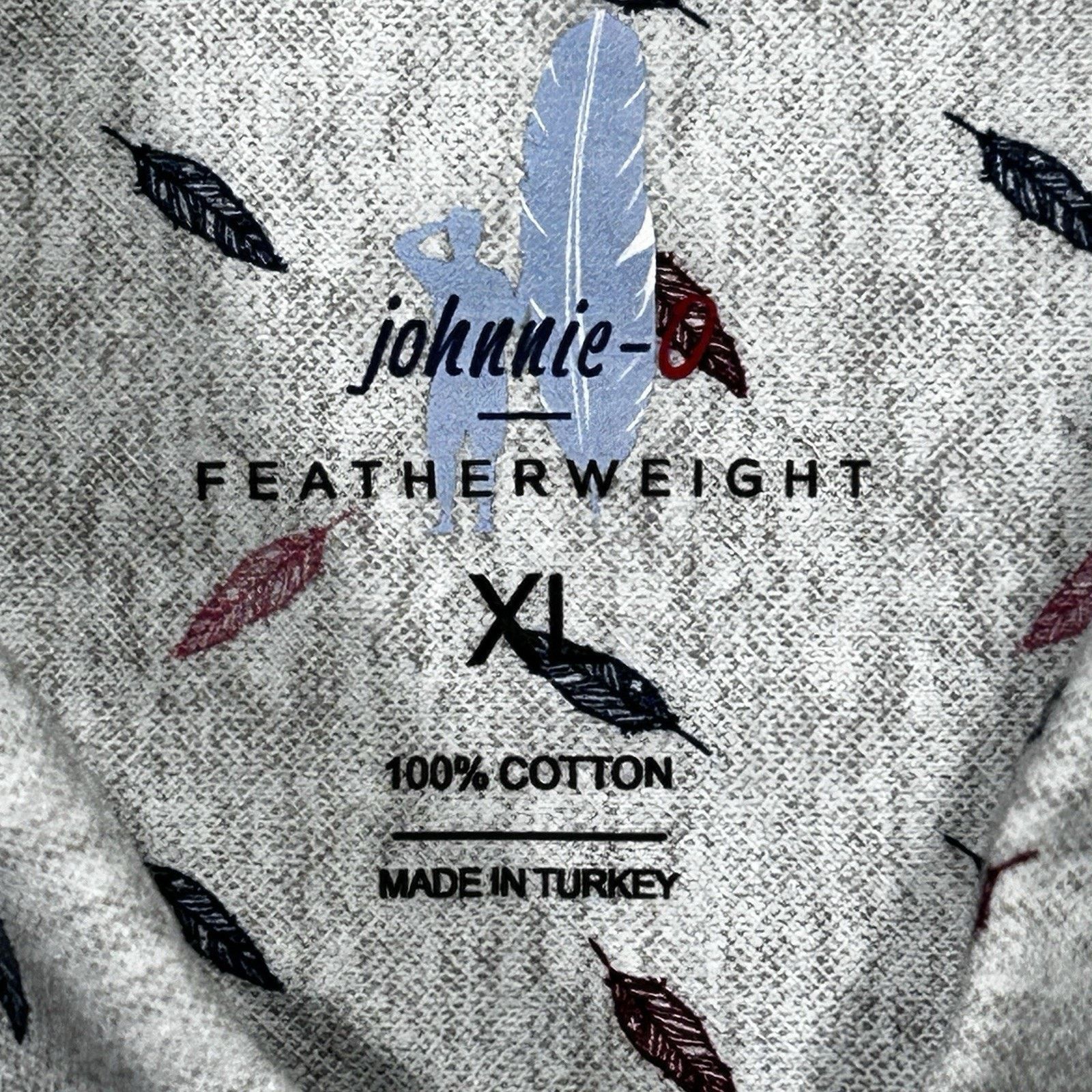 johnnie-O Johnnie-O Featherweight Men XL Graphic Long Sleeve Polo Size US XL / EU 56 / 4 - 3 Thumbnail
