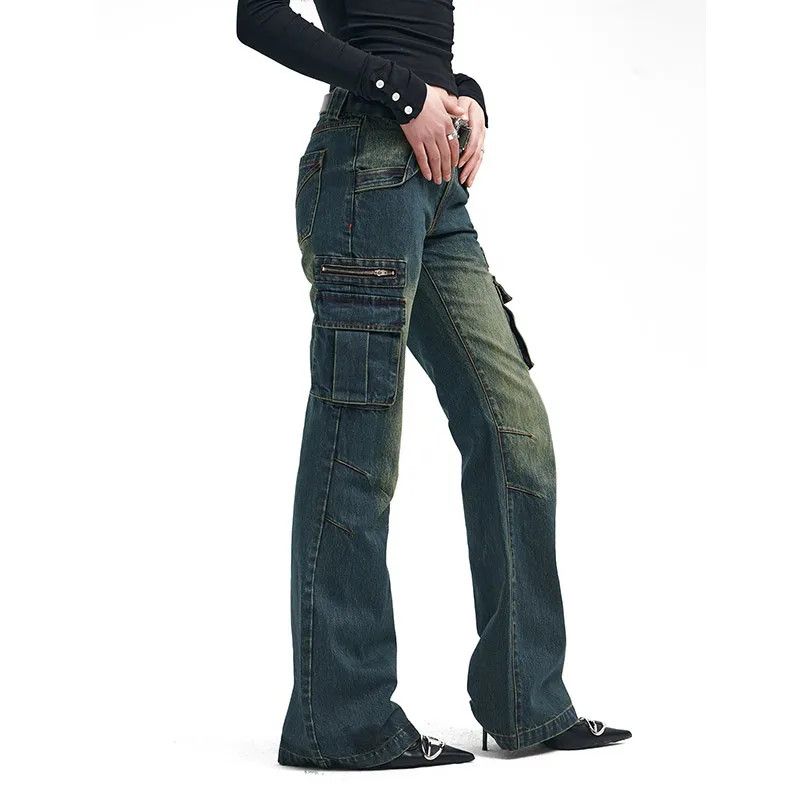 Japanese Brand Cargo Jeans Size 32" / US 10 / IT 46 - 1 Thumbnail
