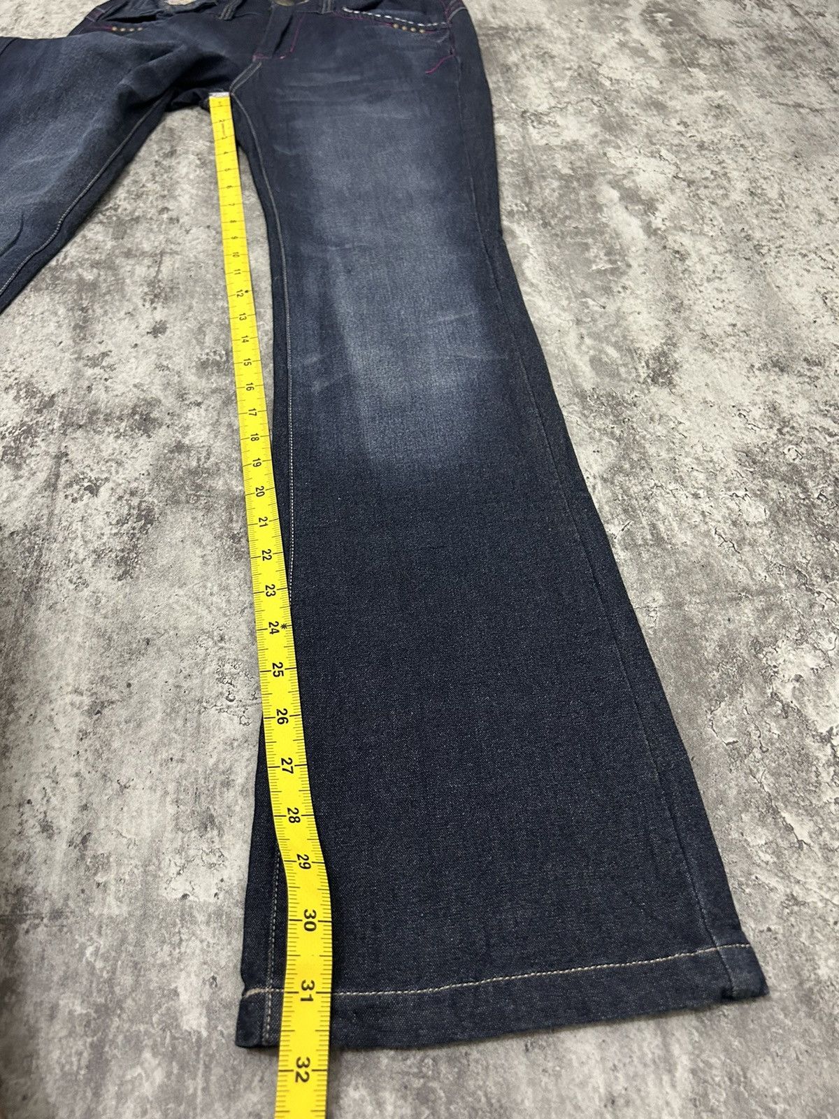 If Six Was Nine × Le Grande Bleu (L.G.B.) × Tornado Mart Maliani Mudwash Studded Boot Cut Jeans Size US 28 / EU 44 - 22 Thumbnail