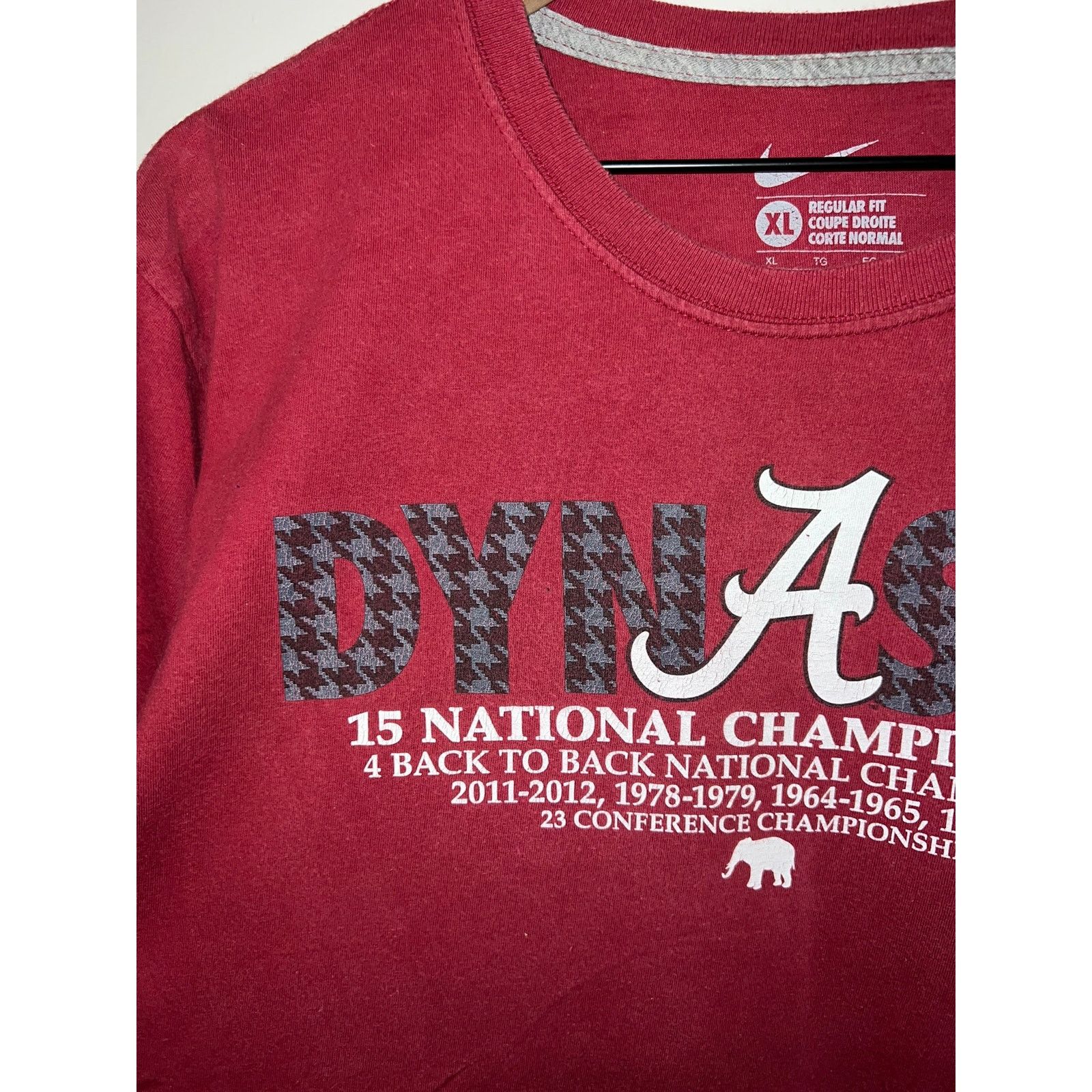 Nike Nike Alabama Crimson Tide Shirt Dynasty Red College Tee XL Size US XL / EU 56 / 4 - 2 Thumbnail