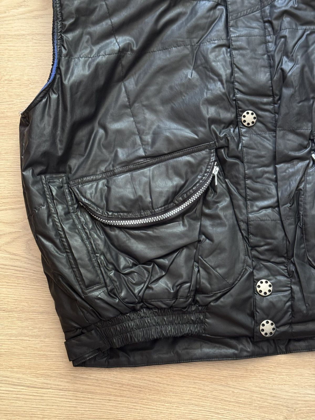Japanese Brand Vintage 90’s Designer Japanese Baggy Black Vest Size US XL / EU 56 / 4 - 3 Thumbnail