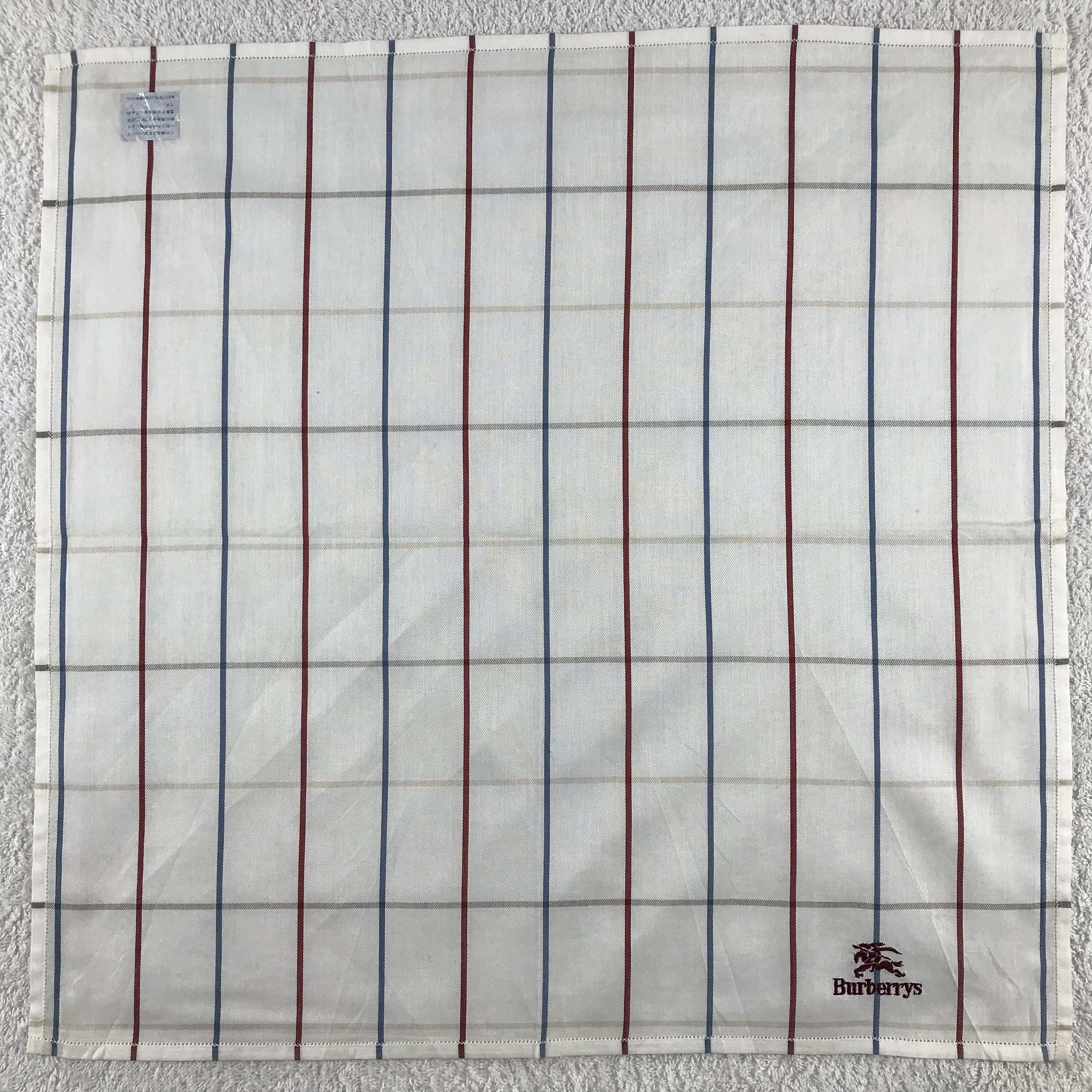 Burberry × Vintage Burberry Bandana / Handkerchief / Neckerchief - S215 Size ONE SIZE - 1 Thumbnail