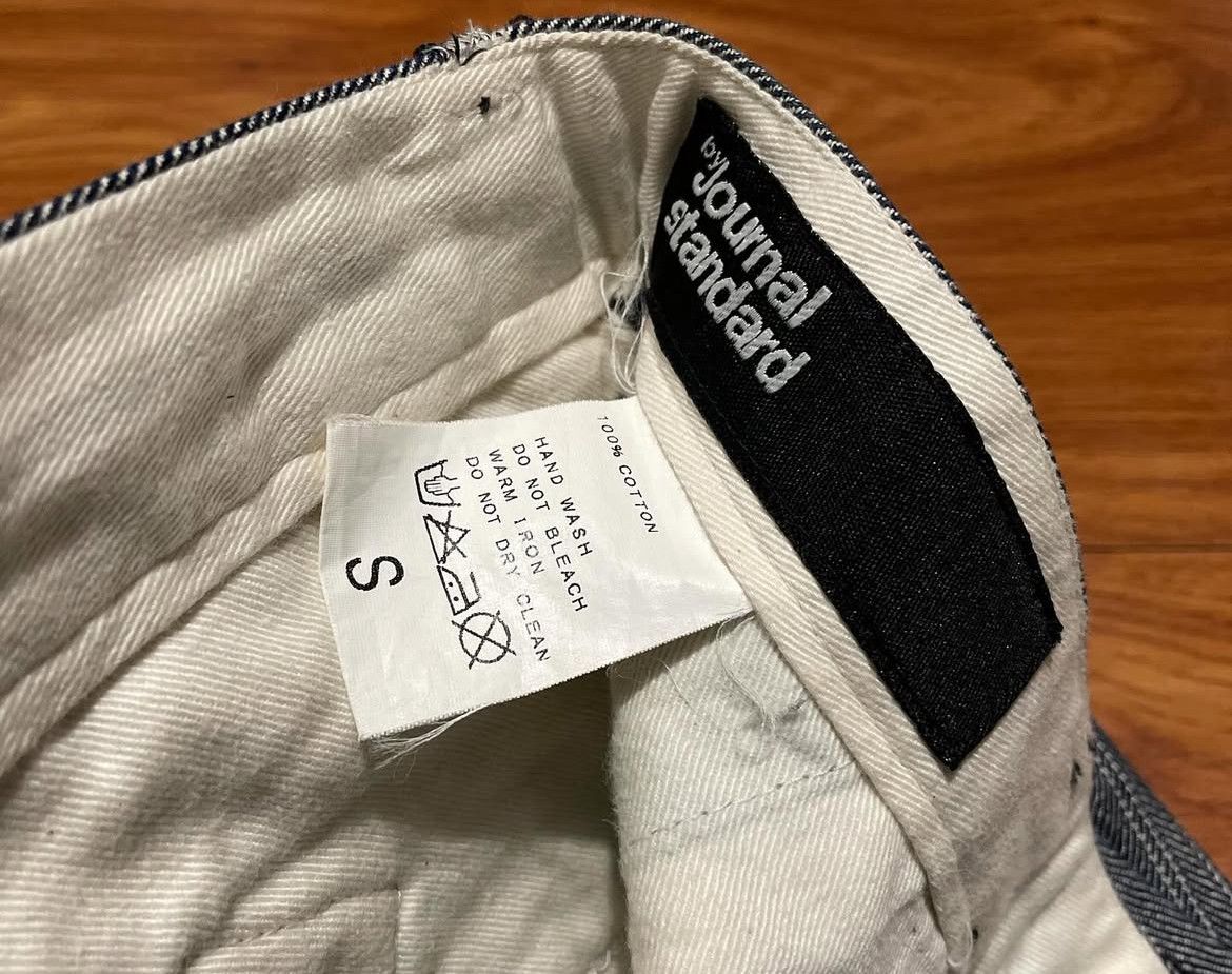 Japanese Brand 2000s Journal Grained Stripe Buckle Herringbone Work y2k Lgb Size US 30 / EU 46 - 6 Thumbnail