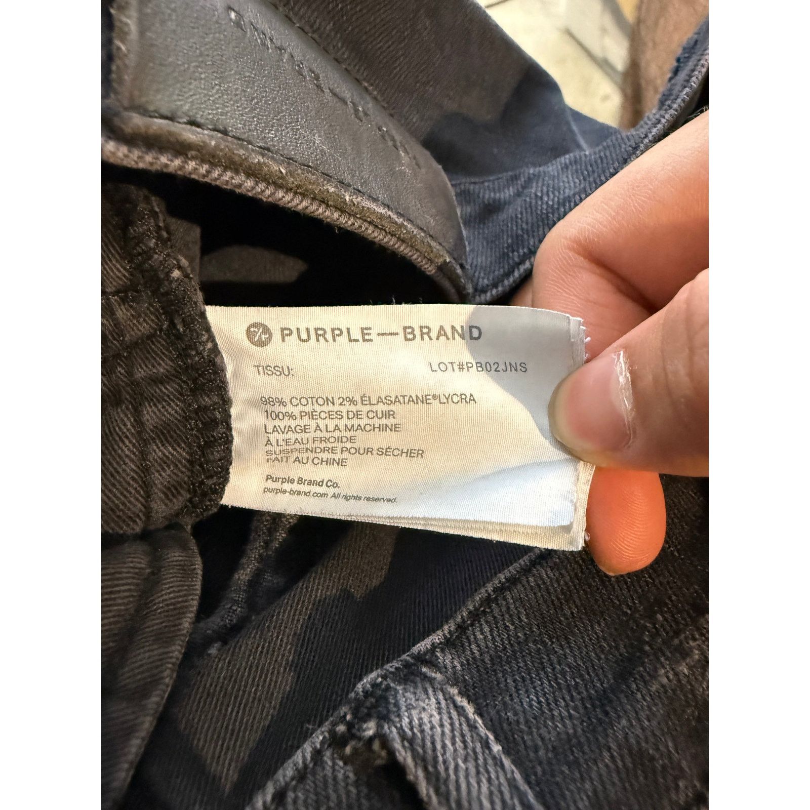 Purple Brand Purple Jeans Black Distressed Used 34 Size US 34 / EU 50 - 6 Thumbnail