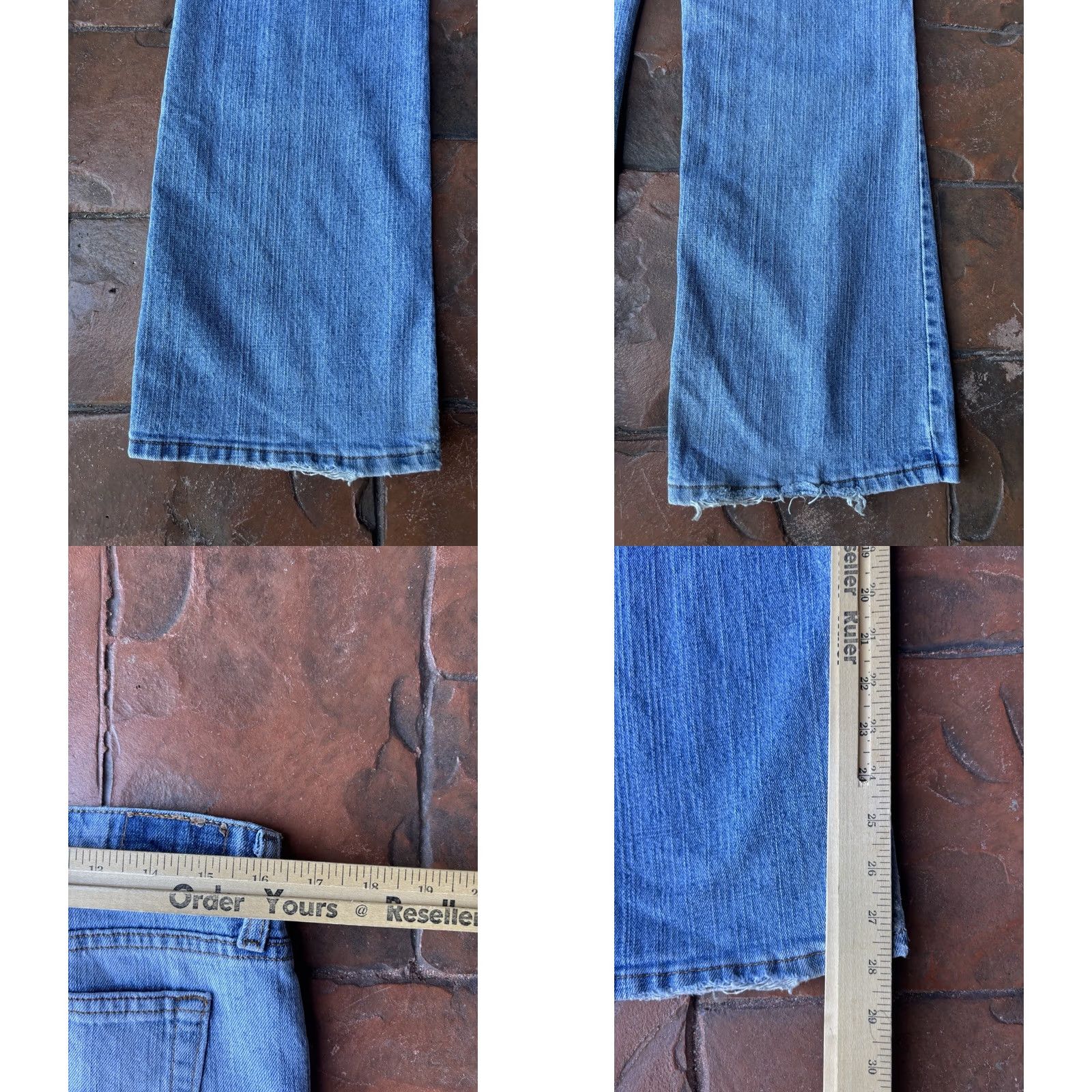 Levi's VINTAGE Levi's 515 Jeans Womens 12 Blue Bootcut Denim Light Wash - Levi's 515 Cowboy 5-Pocket Regular Rise Mid Inseam 27 in White? Size 34" / US 12 / IT 48 - 8 Thumbnail
