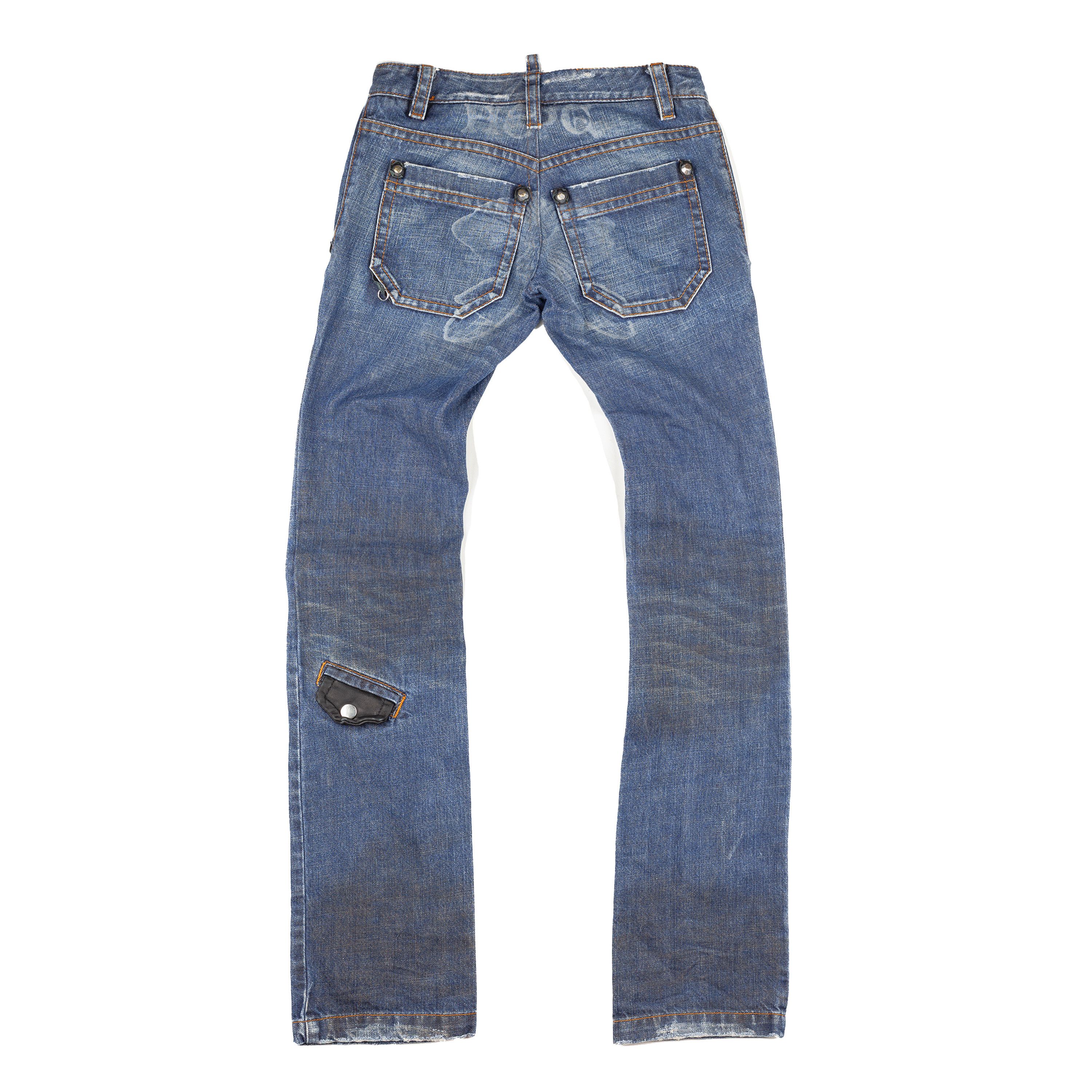 Dsquared2 DSQUARED2 FW2005 Vintage Jesus Lord Peace Skinny Jeans Size 27" / US 4 / IT 40 - 3 Thumbnail