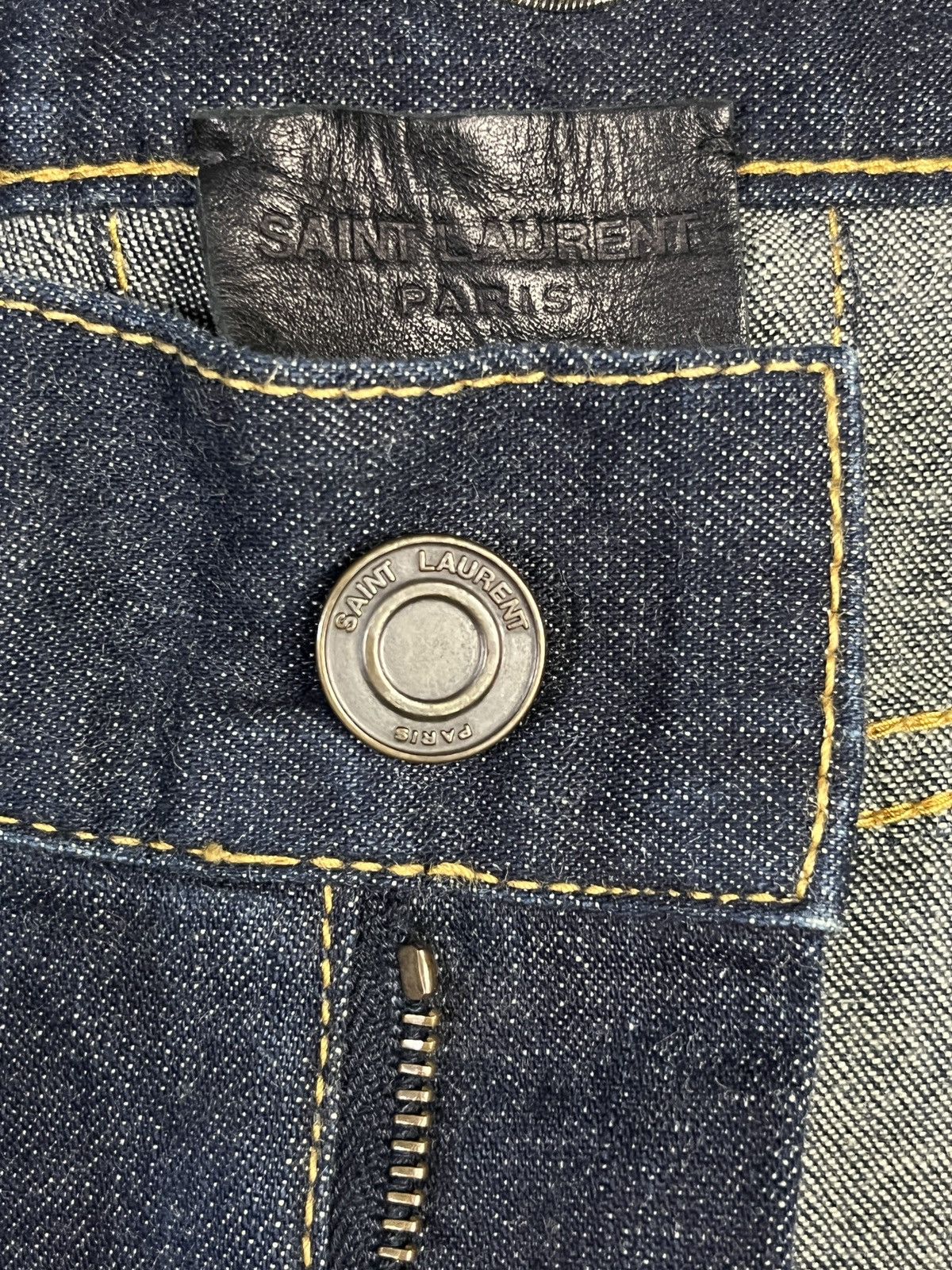 Saint Laurent Paris SLP Hedi Slimane D02 Skinny Stretch Jeans Size US 31 - 9 Thumbnail