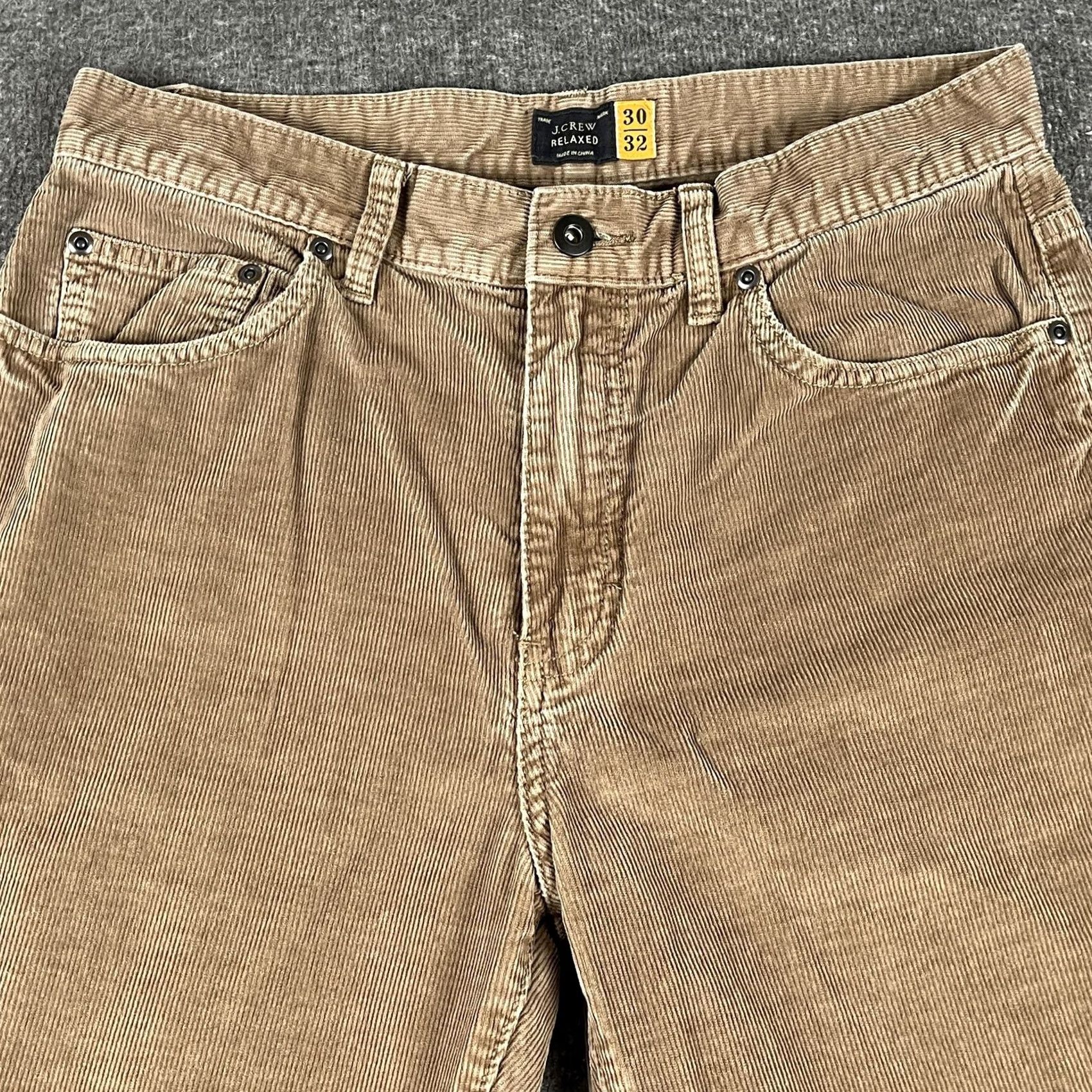 J.Crew J Crew Mens Relaxed Fit Corduroy Pants 30x31 Brown Casual Cotton 5 Pocket Size US 30 / EU 46 - 4 Thumbnail
