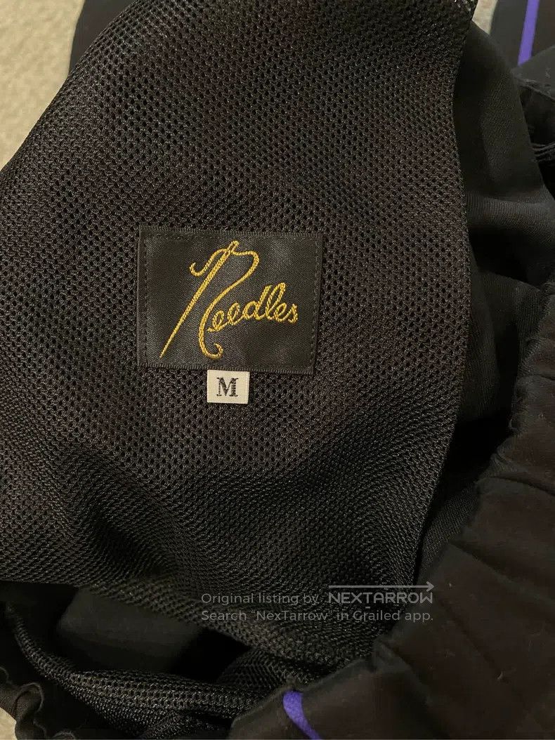 Needles Needles size M Black Embroidered Purple Butterfly Zip Corse Size US 34 / EU 50 - 5 Thumbnail