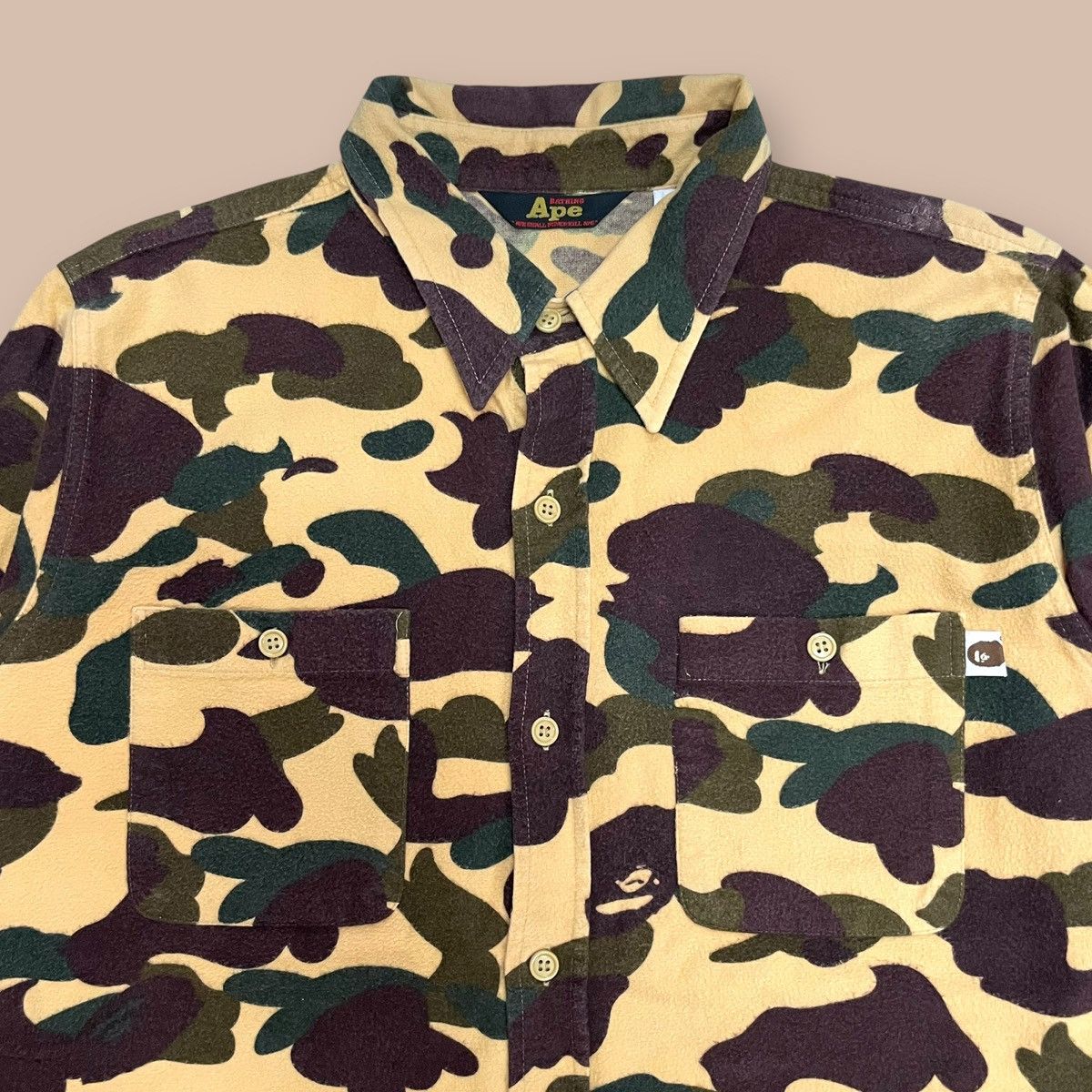 Bape OG90s Bape 1st Camo L/S Button-up Shirt Size US L / EU 52-54 / 3 - 5 Thumbnail