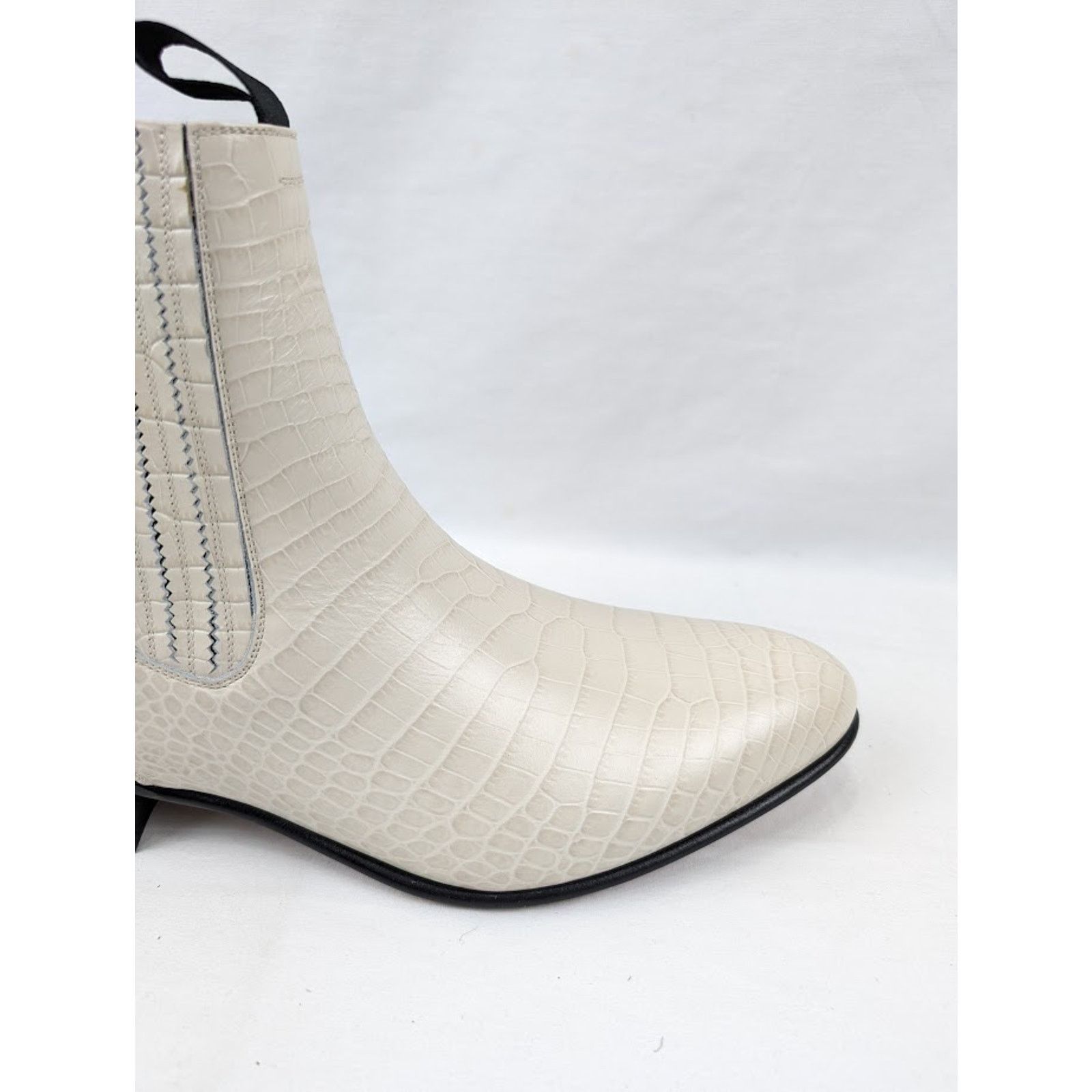 Tom Ford o1rshd1 Alligator-embossed Leather Boots in Ivory Size US 13 / EU 46 - 3 Thumbnail