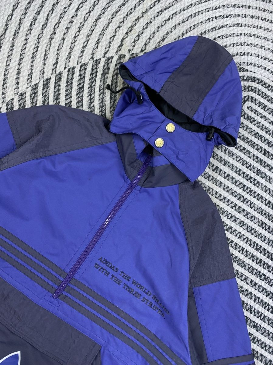Adidas 🔥RARE Vintage Adidas Three Stripes Pullover Anorak Jacket Size US L / EU 52-54 / 3 - 7 Thumbnail