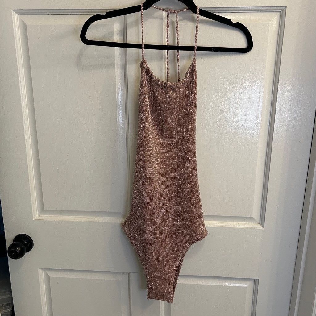 superdown Women's Superdown Bodysuit XXS Pink Silver Size XXS / US 00 / IT 34 - 3 Thumbnail