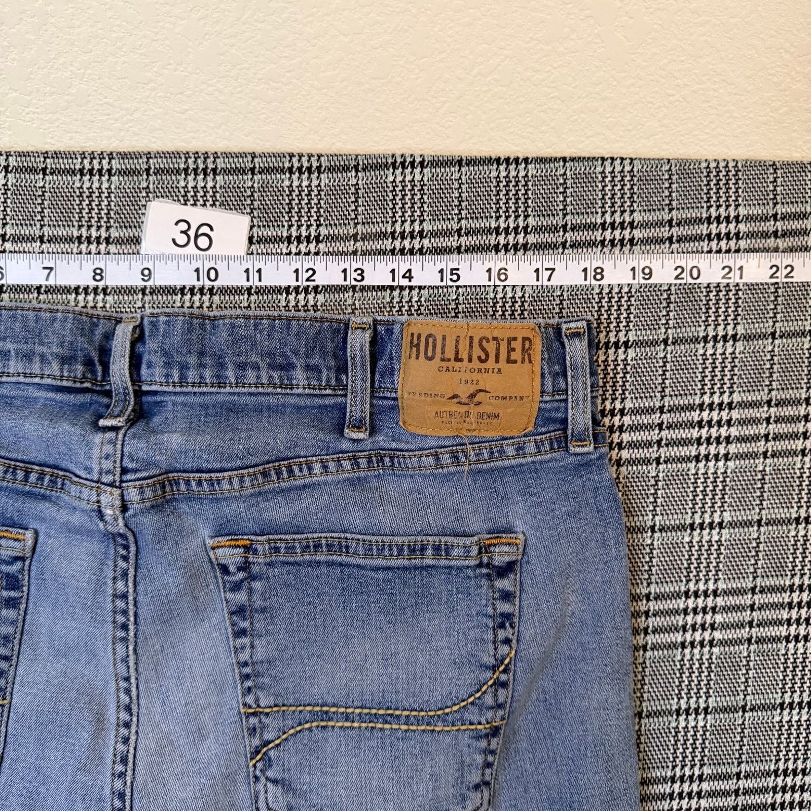 Hollister Hollister Men's Jeans Light Blue Denim Skinny Stretch 38x32 Size US 38 / EU 54 - 2 Thumbnail