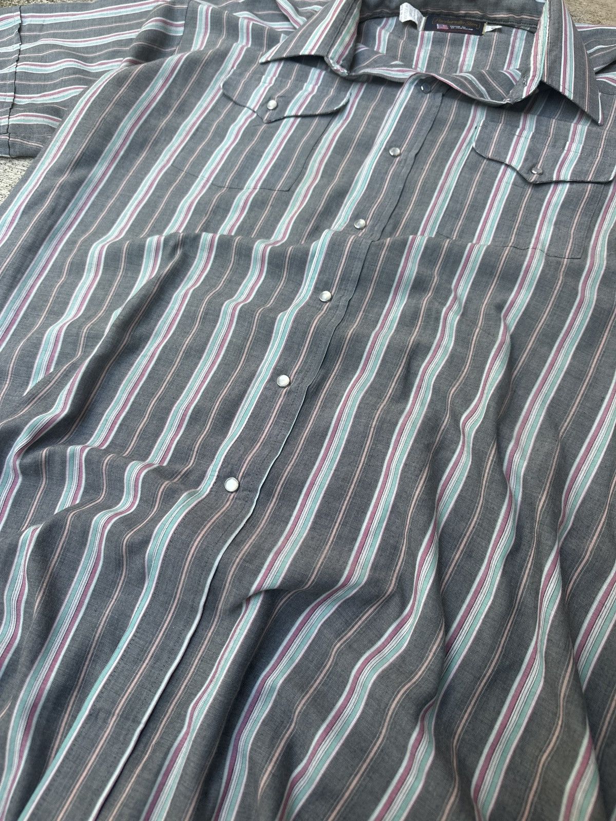 Panhandle Slim × Vintage Vintage 90s Panhandle Slim Pearl Snap Button Up Shirt Size US L / EU 52-54 / 3 - 3 Thumbnail