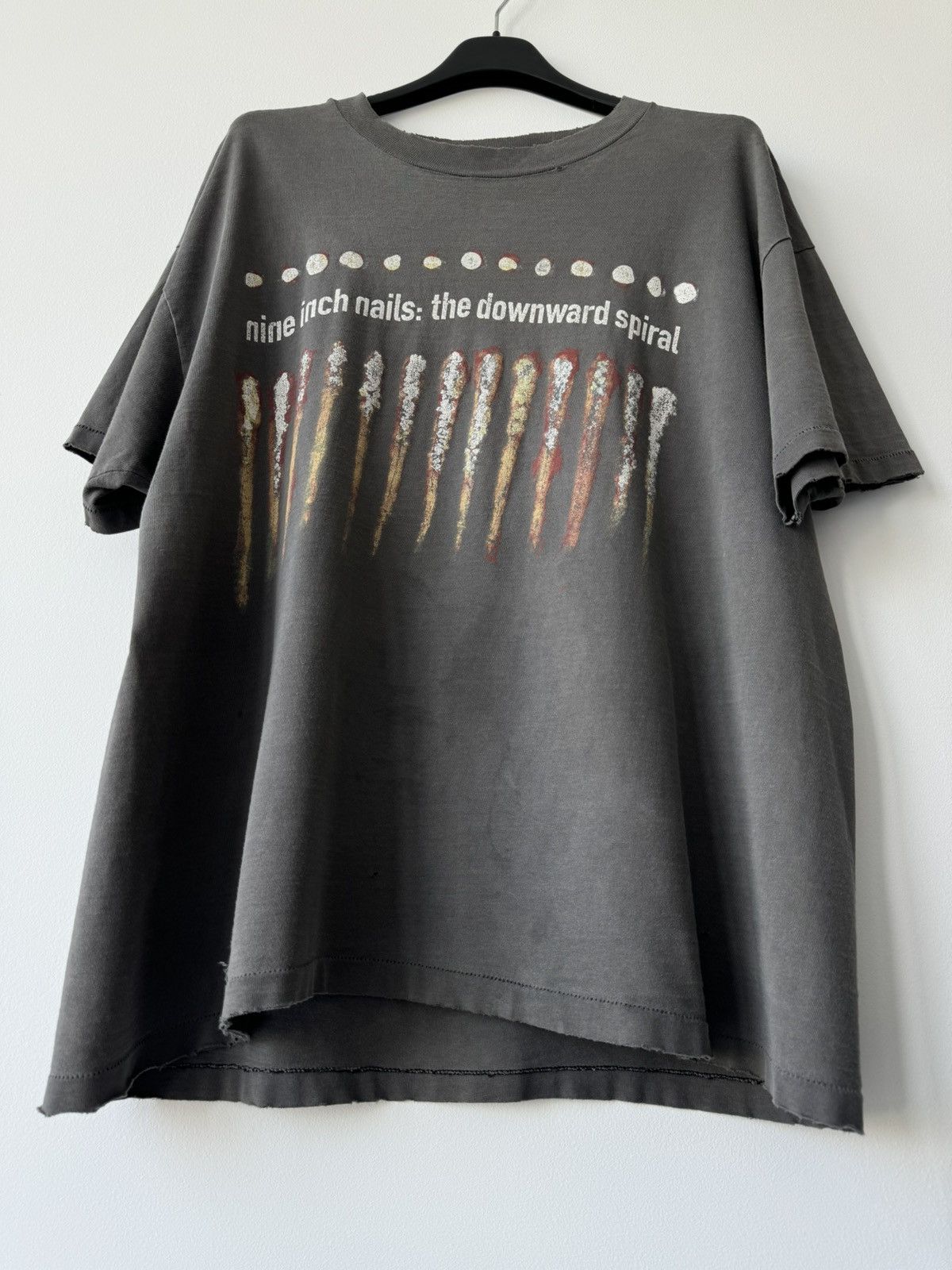 Vintage VINTAGE NINE INCH NAILS 1994 DOWNWARD SPIRAL T SHIRT FADED Size US XL / EU 56 / 4 - 6 Thumbnail