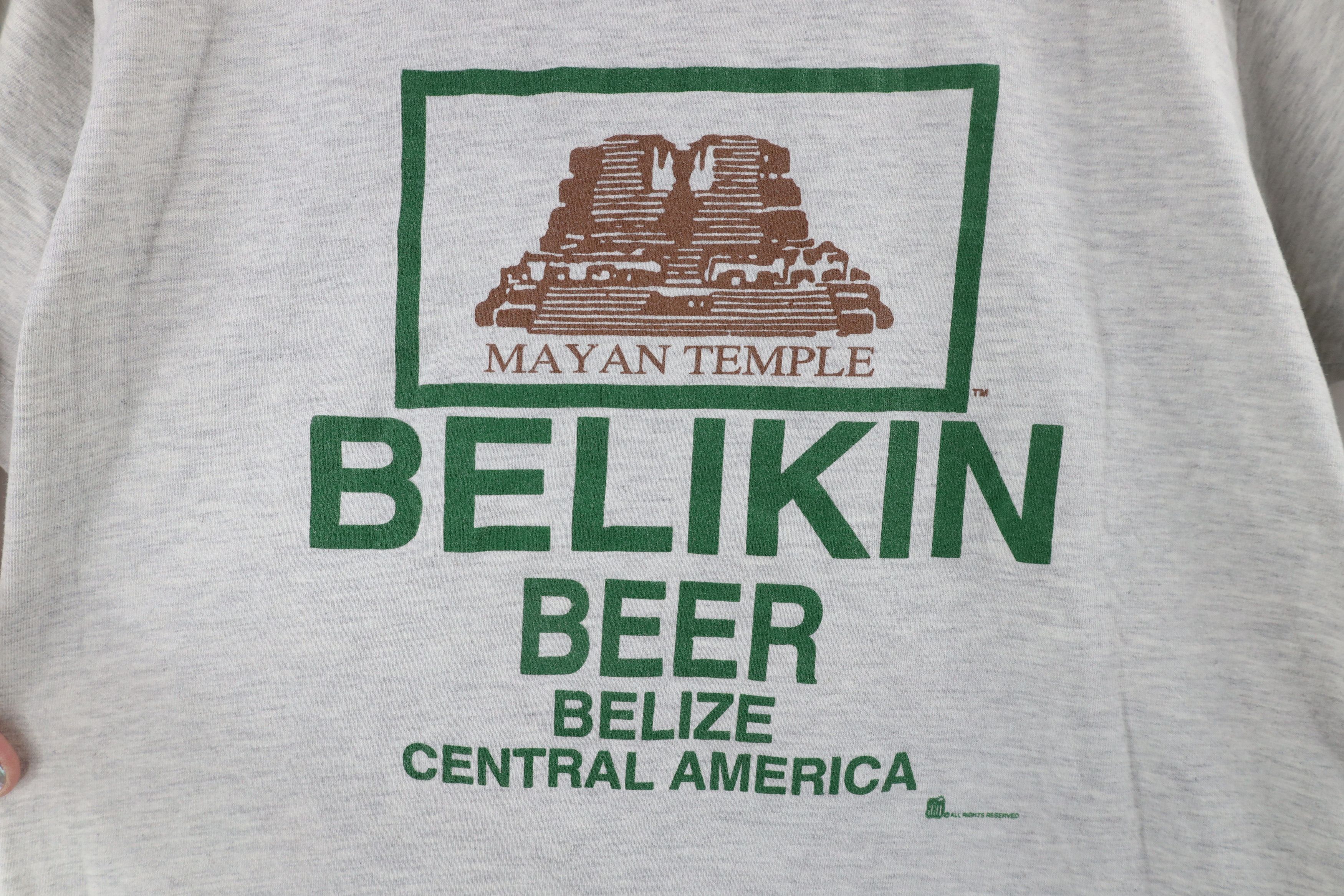 Vintage Vintage 90s Spell Out Belikin Beer Belize T-Shirt Gray Size US S / EU 44-46 / 1 - 4 Thumbnail