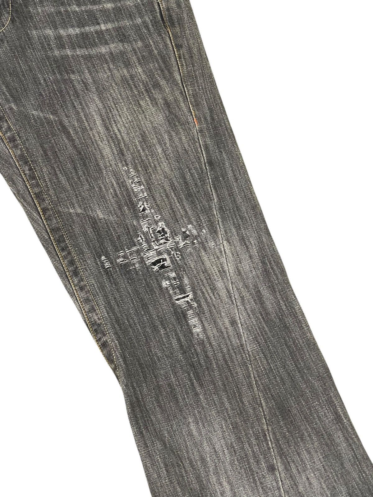 Japanese Brand Flare Jeans Dominate Faded Distress Boot Cut 1🟦1 Size US 30 / EU 46 - 7 Thumbnail