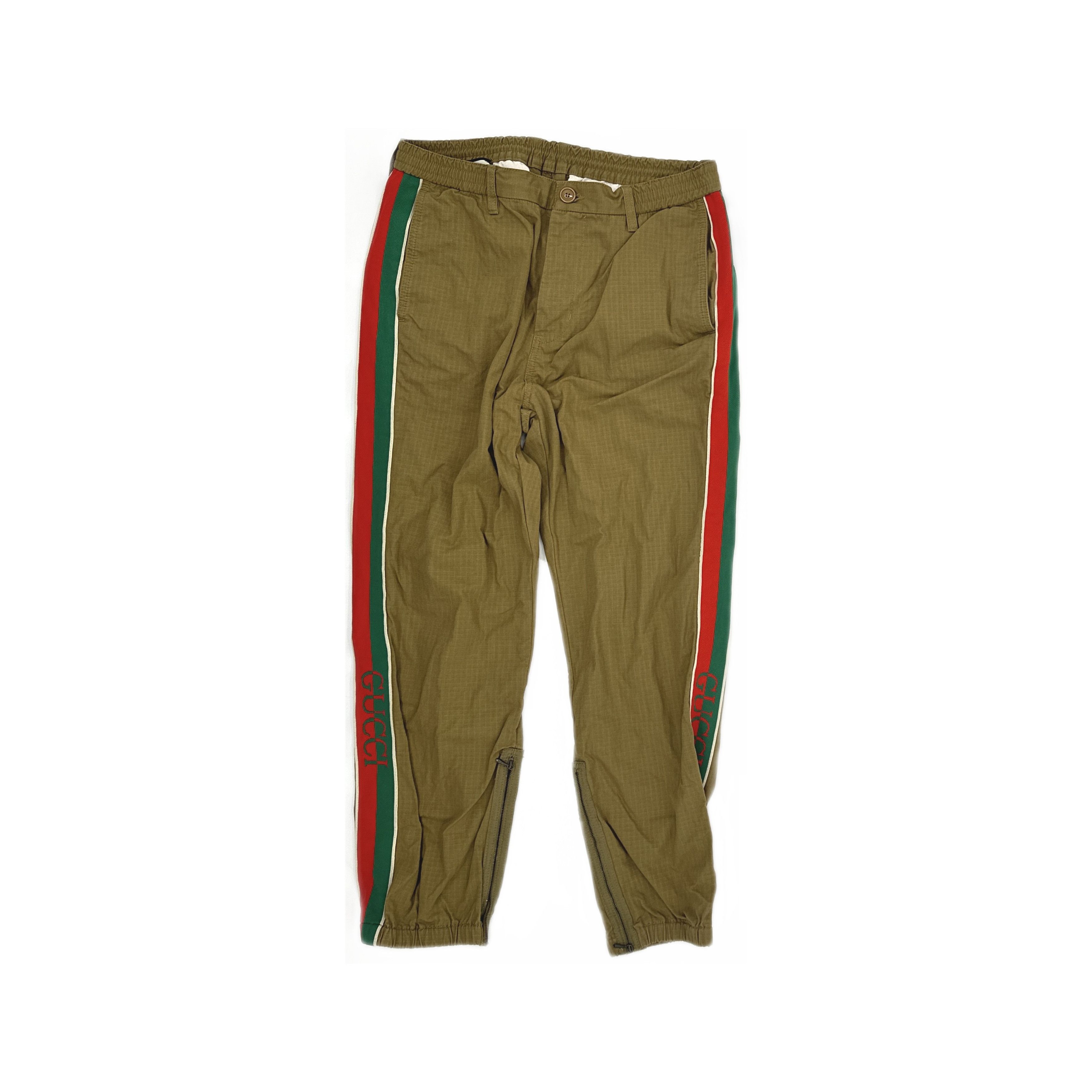 Gucci Gucci Side Stripe Zip Cuff Sweatpants Size 32 Size US 32 / EU 48 - 1 Thumbnail