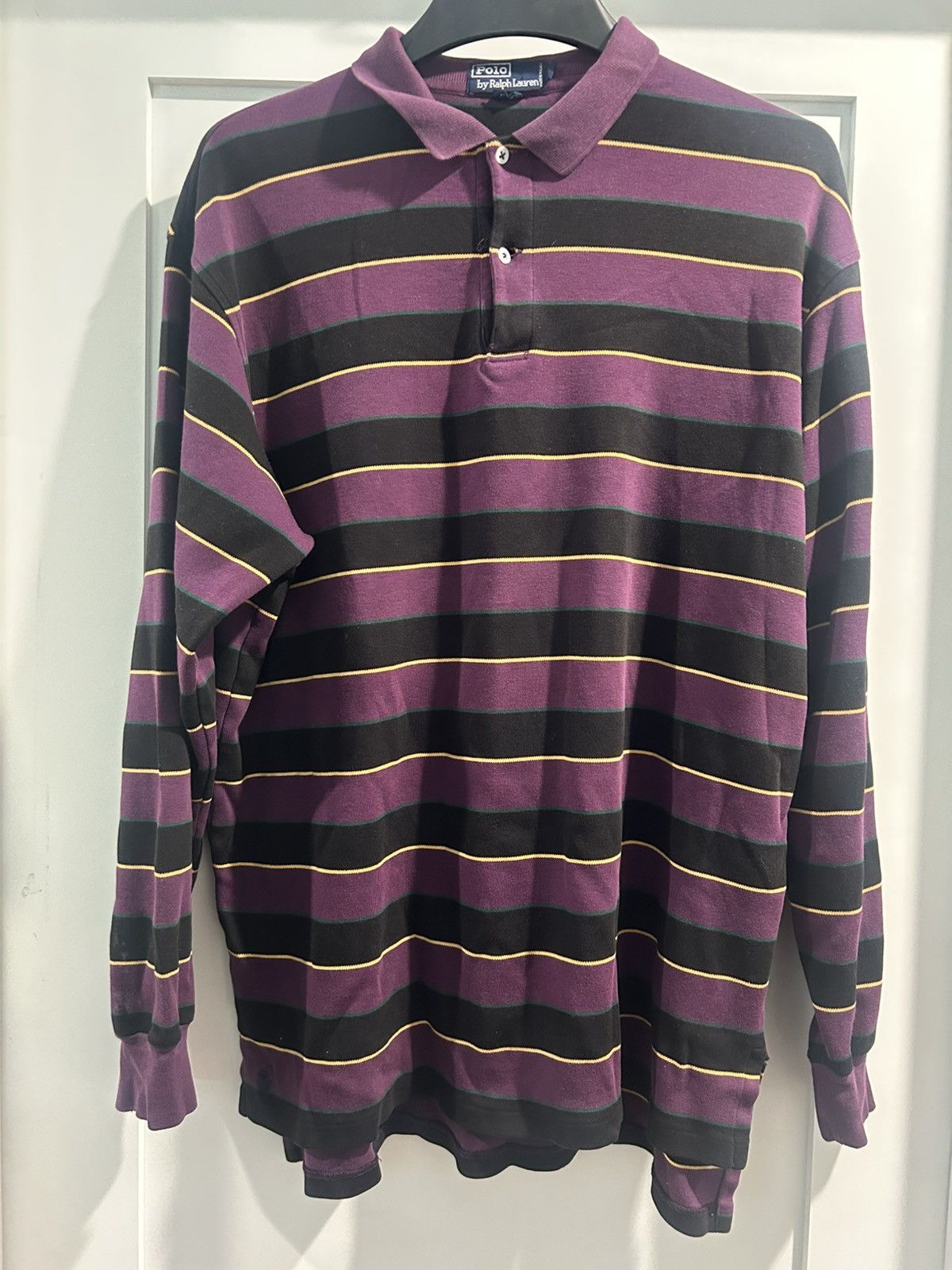Polo Ralph Lauren Polo Ralph Lauren Striped L/S Polo Shirt Size US L / EU 52-54 / 3 - 1 Thumbnail