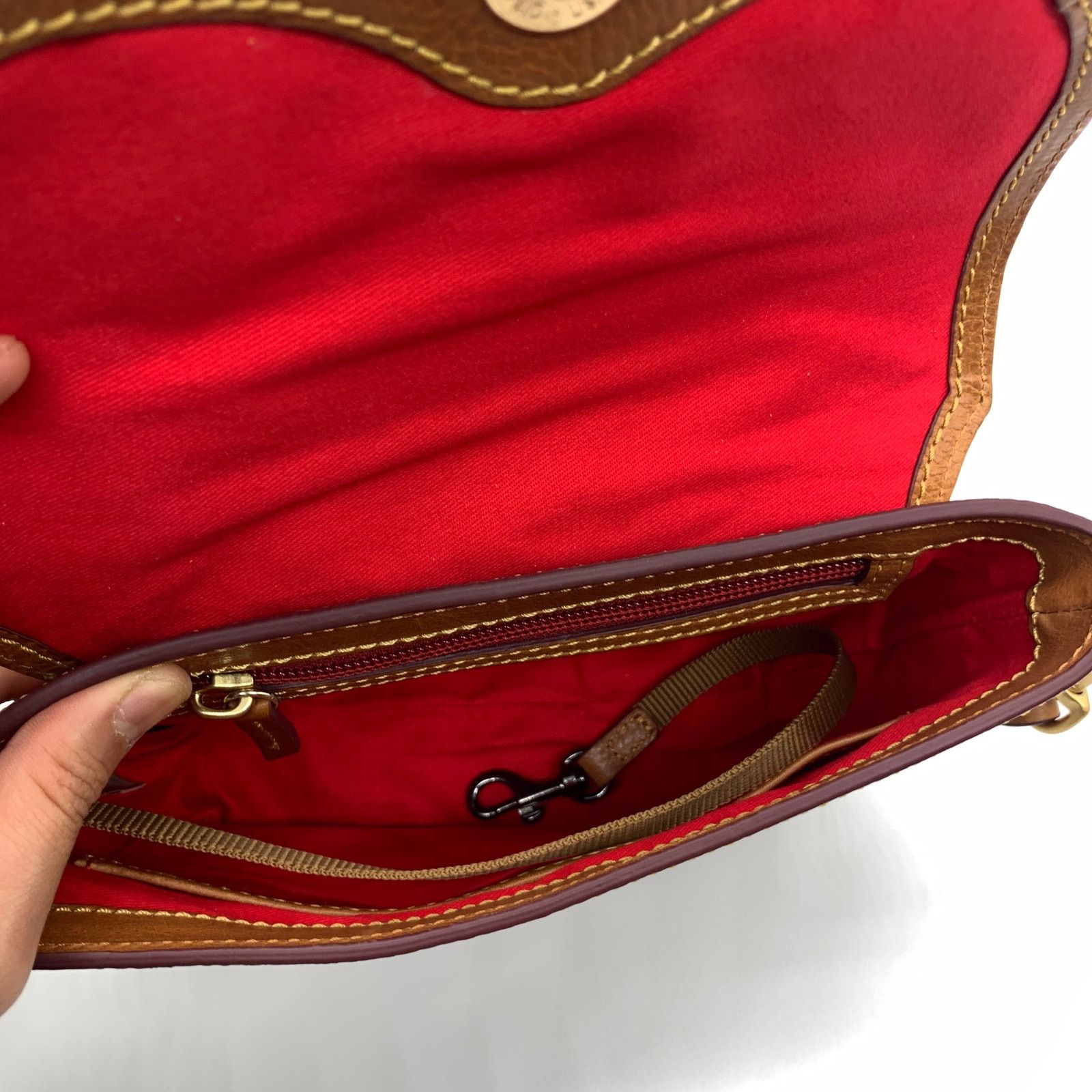 Dooney & Bourke Dooney & Bourke Saddle Crossbody Bag Florentine Leather Size ONE SIZE - 15 Thumbnail