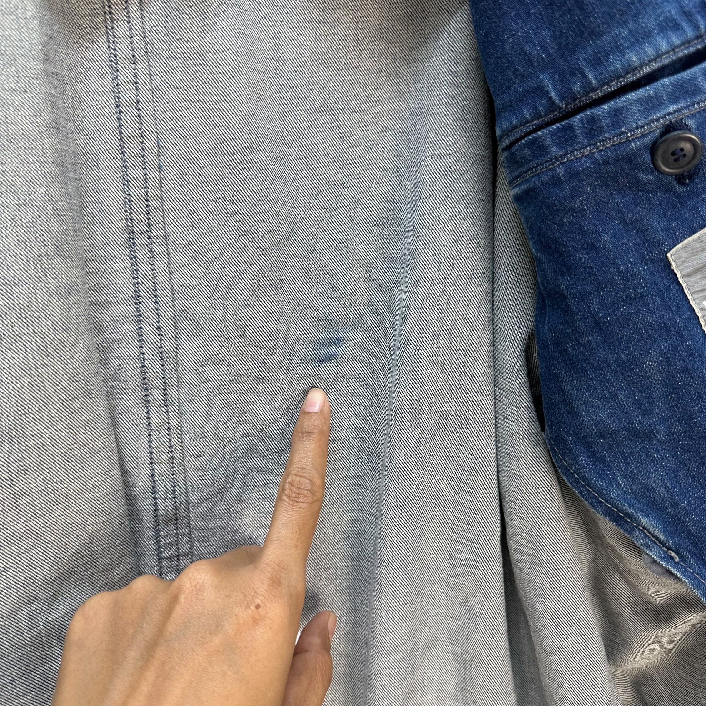 Issey Miyake 90's ISSEY MIYAKE MEN Brush Label Jeans Jacket #1510-A62 Size US M / EU 48-50 / 2 - 11 Thumbnail