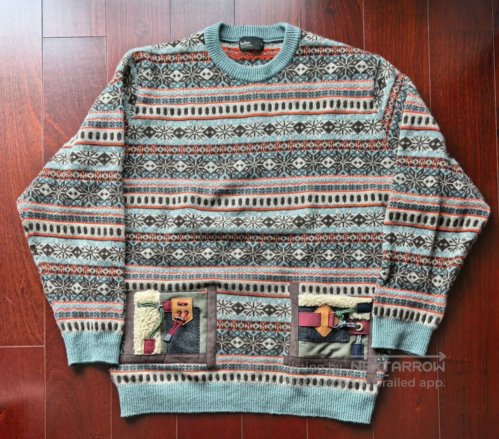 Kolor colorful wool ethnic-style functional sweater. Size US M / EU 48-50 / 2 - 1 Thumbnail