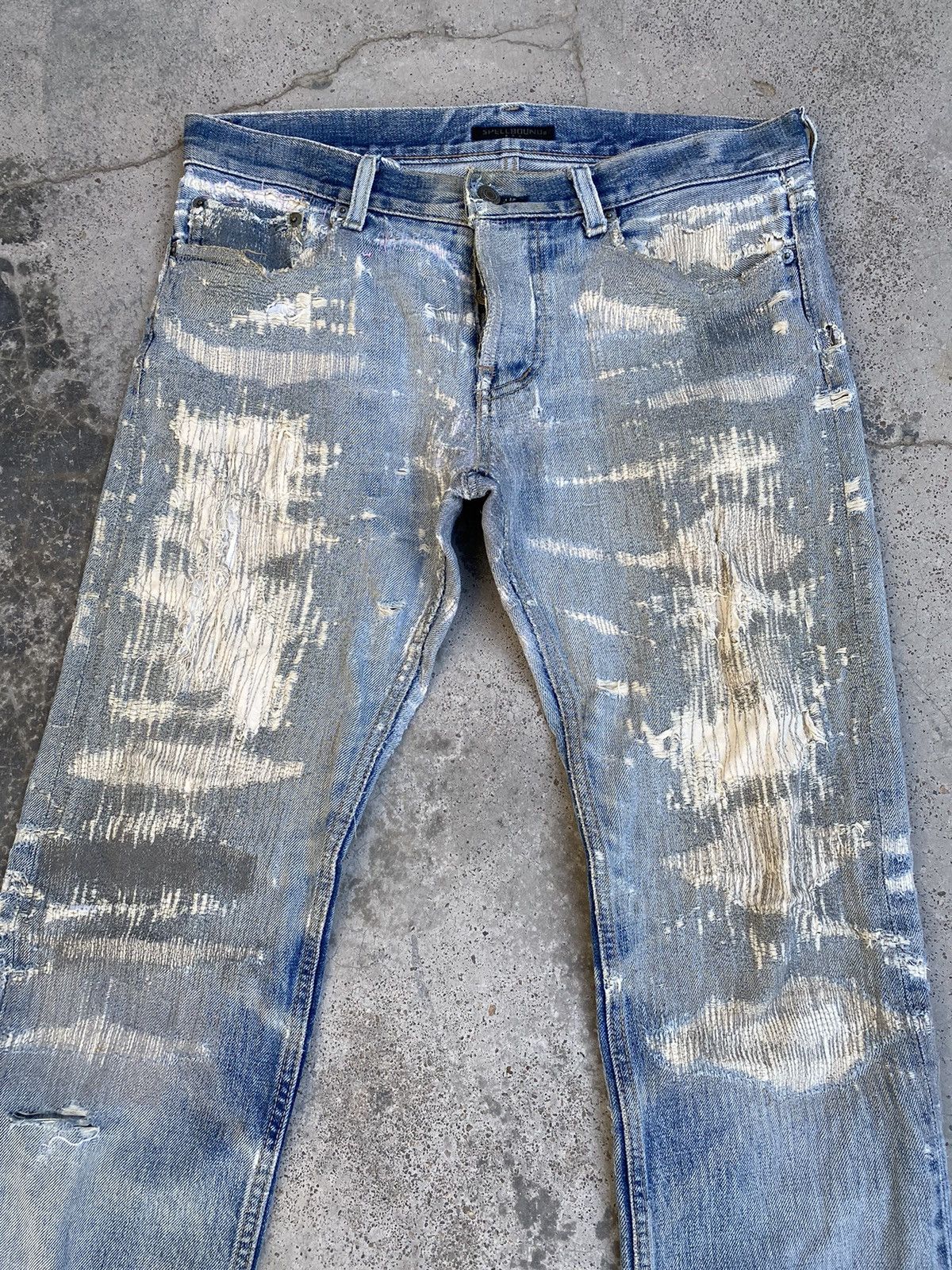 Spellbound Vintage Spellbound Boro Distressed Denim Size US 33 - 4 Thumbnail
