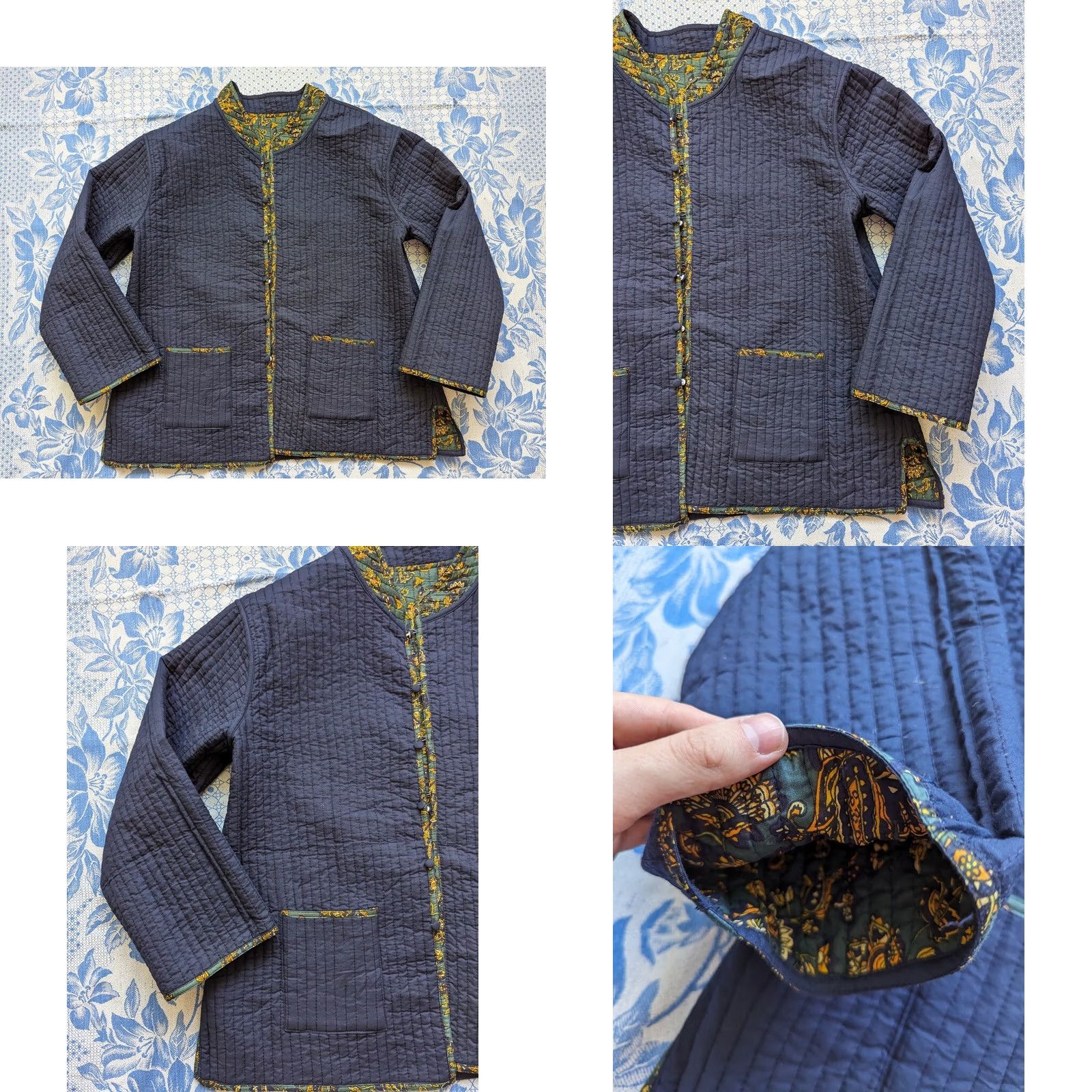 House of CB House of Bruar Jacket Womens Size 16 Quilted Cotton Floral Reversible Size XXL / US 16-18 / IT 52-54 - 8 Thumbnail